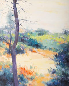 Xianchao He Paisaje Original Óleo Sobre Lienzo "Solsticio de Verano"