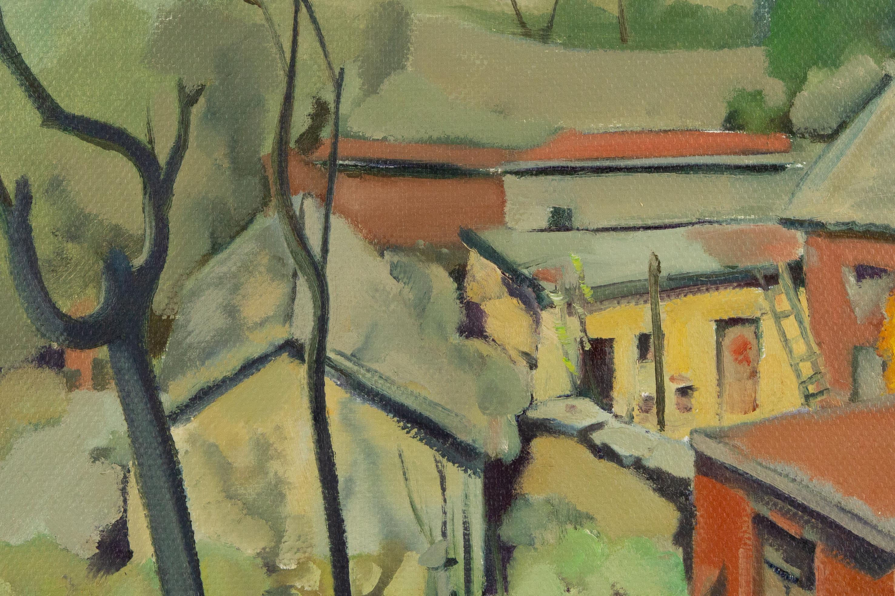 Xiang Niu Landscape Original Oil On Canvas 