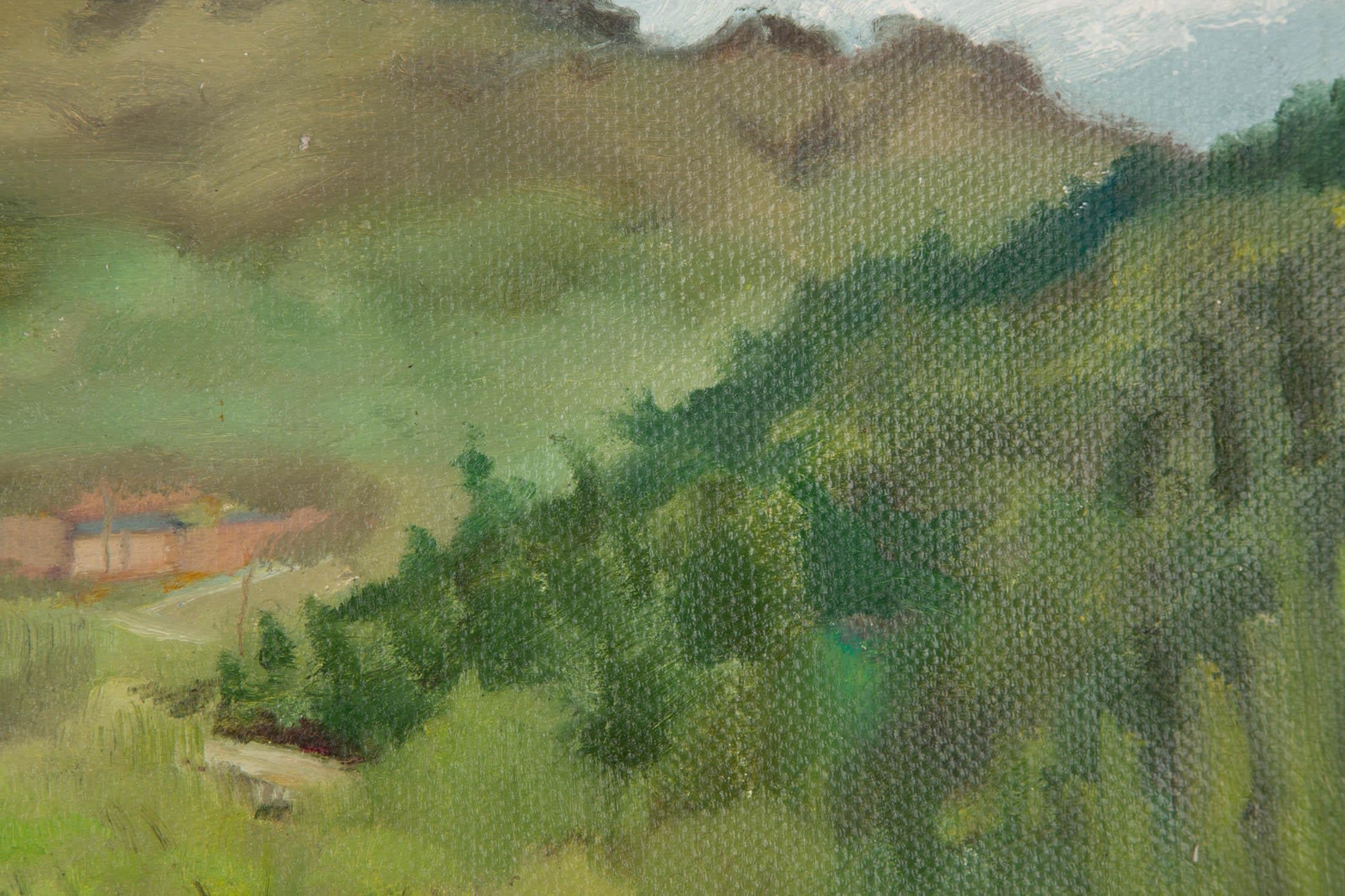 Xiang Niu Landscape Original Oil Painting 