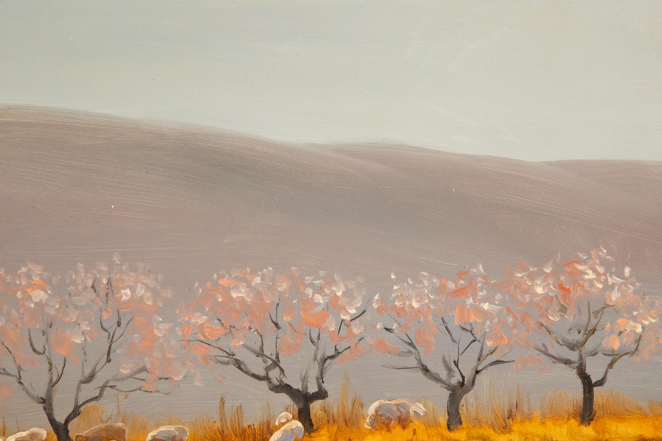 Xiao PuDa, peinture à l'huile impressionniste originale « Warm Spring 2 » en vente 2