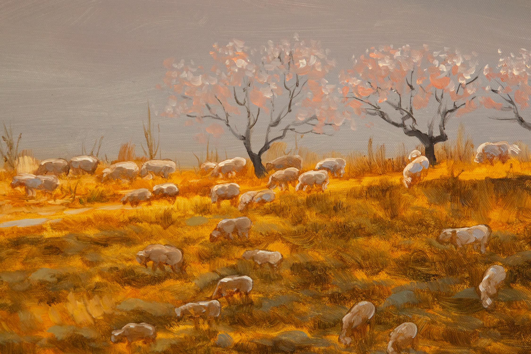Xiao PuDa, peinture à l'huile impressionniste originale « Warm Spring 2 » en vente 5