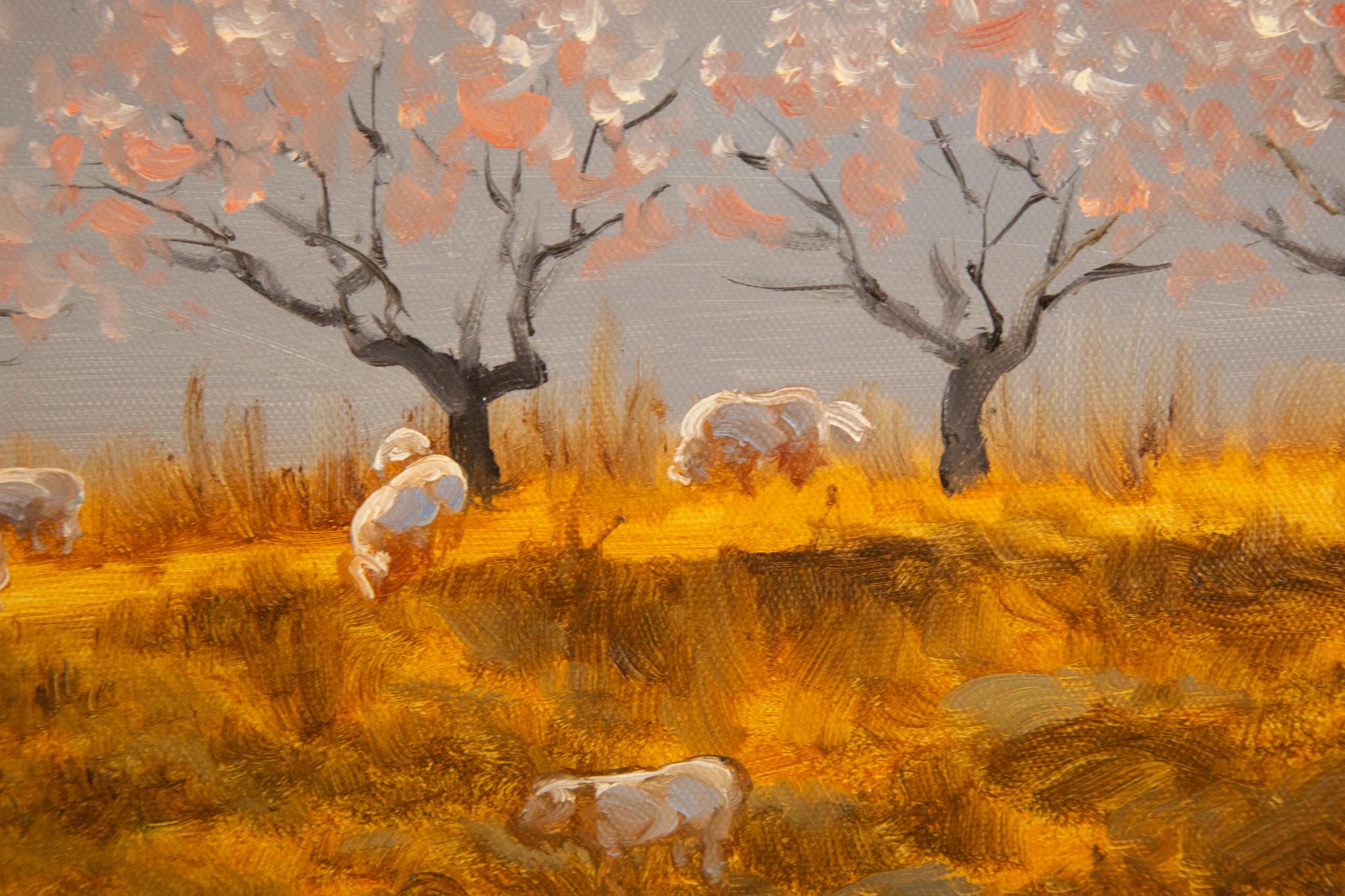 Xiao PuDa, peinture à l'huile impressionniste originale « Warm Spring 2 » en vente 6