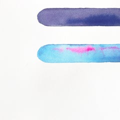 Rainbowland Blooms #2 - Colorful Abstract Floral Painting on Paper