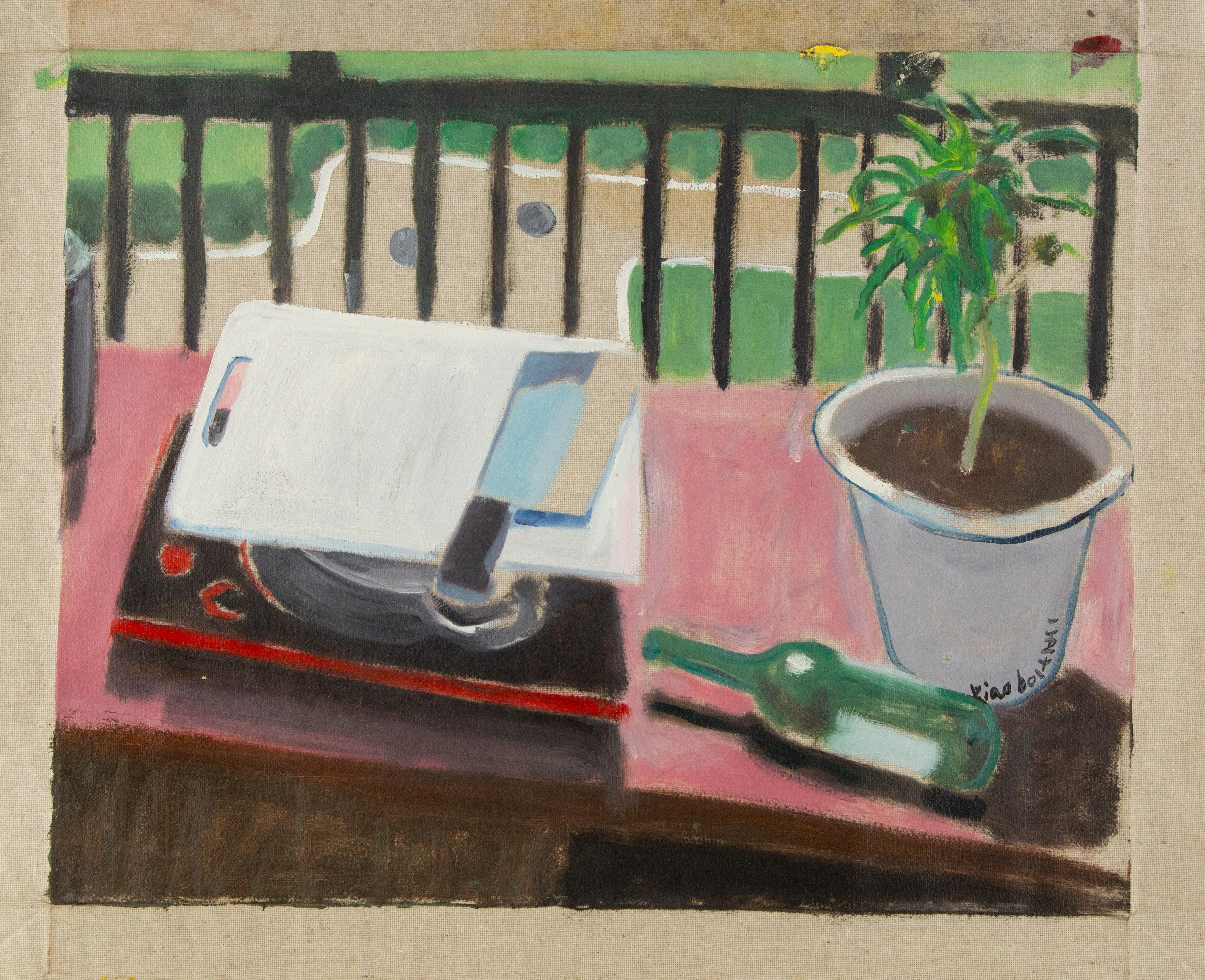 Xiaobo Ma Still Life Original Oil On Canvas 