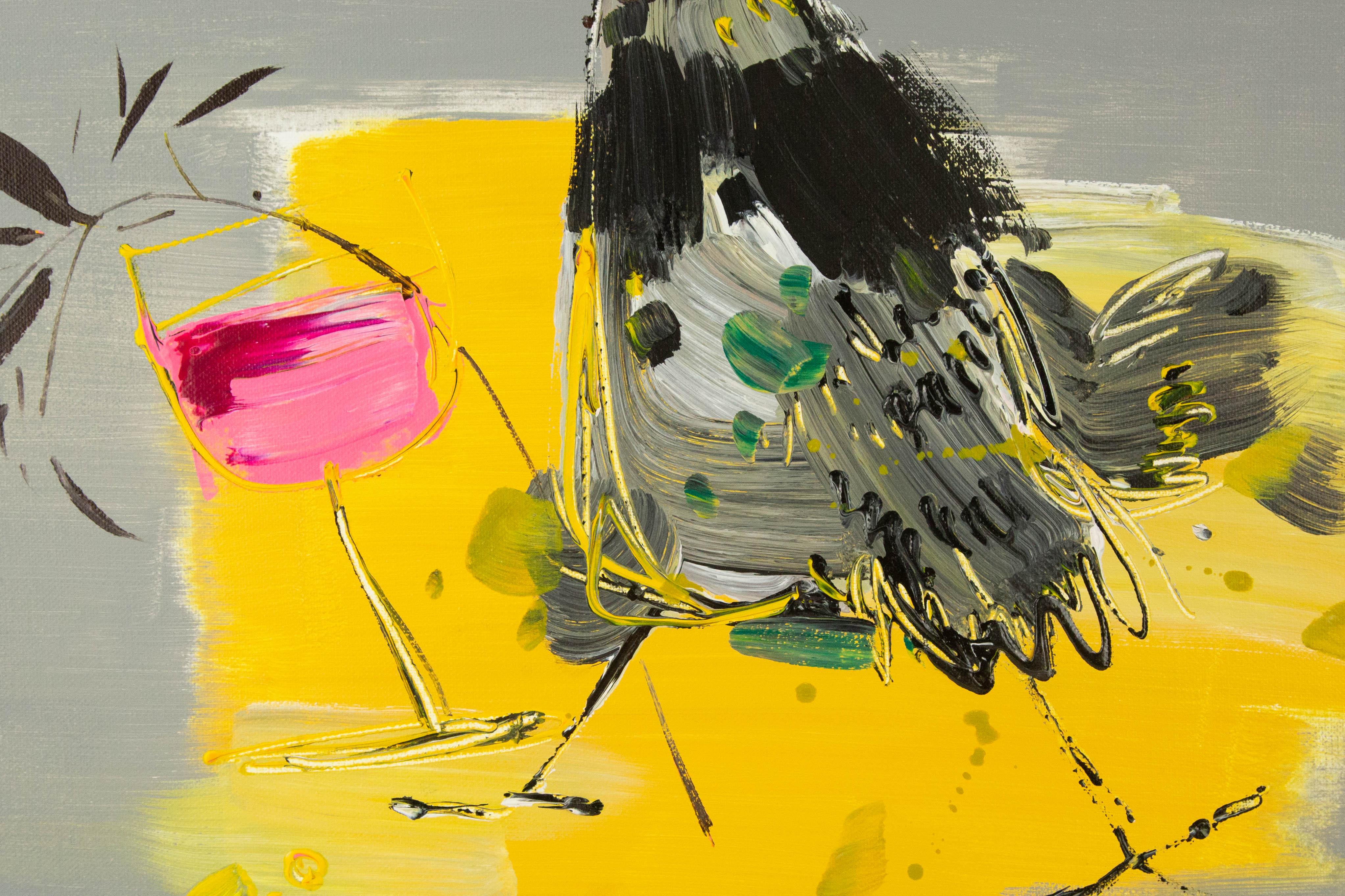 XiaoChi Tian Contemporary Original Acrylic On Canvas 