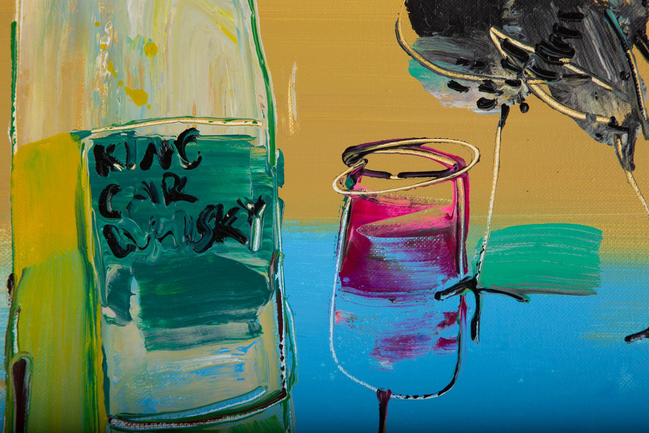 Xiaochi Tian Modernista Pintura al óleo original 