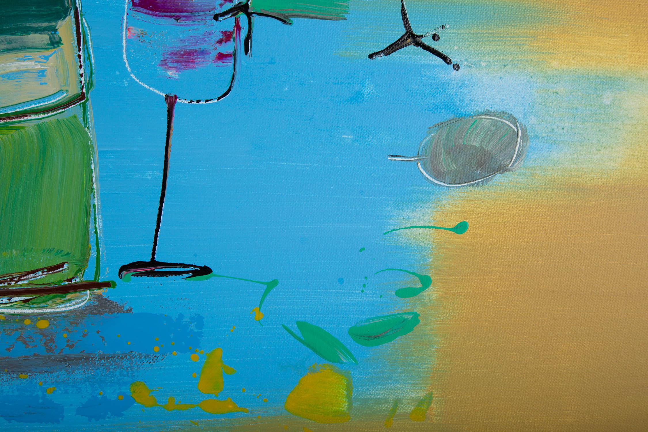 Xiaochi Tian Modernista Pintura al óleo original 