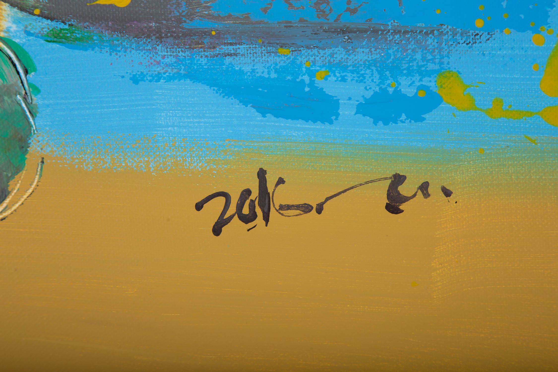 Xiaochi Tian Modernista Pintura al óleo original 