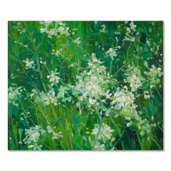 Xiaowen Zhang Impressionista Olio originale su tela "Messaggio di primavera 1"