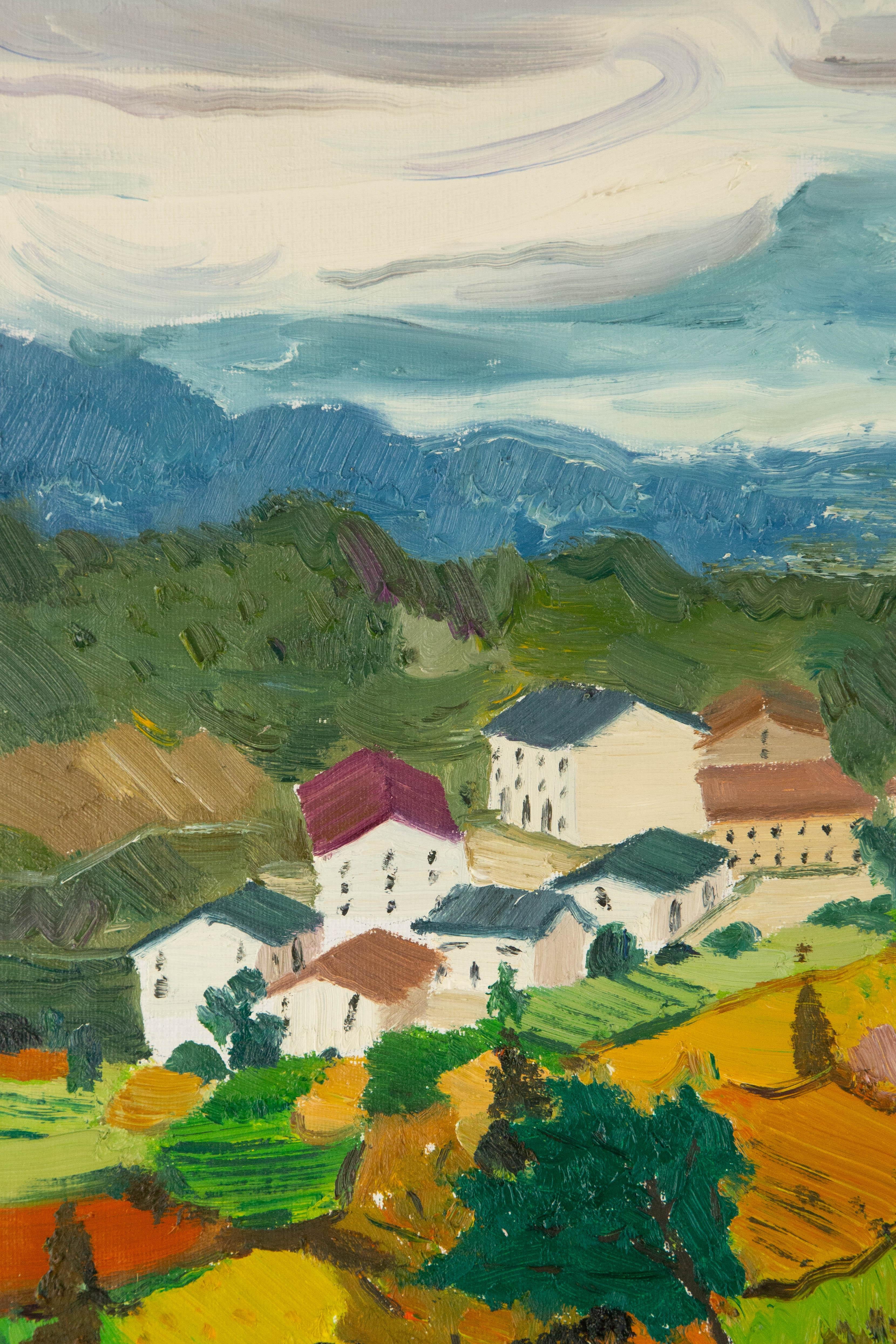 Xiaowen Zhang Landschaft Original Öl auf Leinwand 