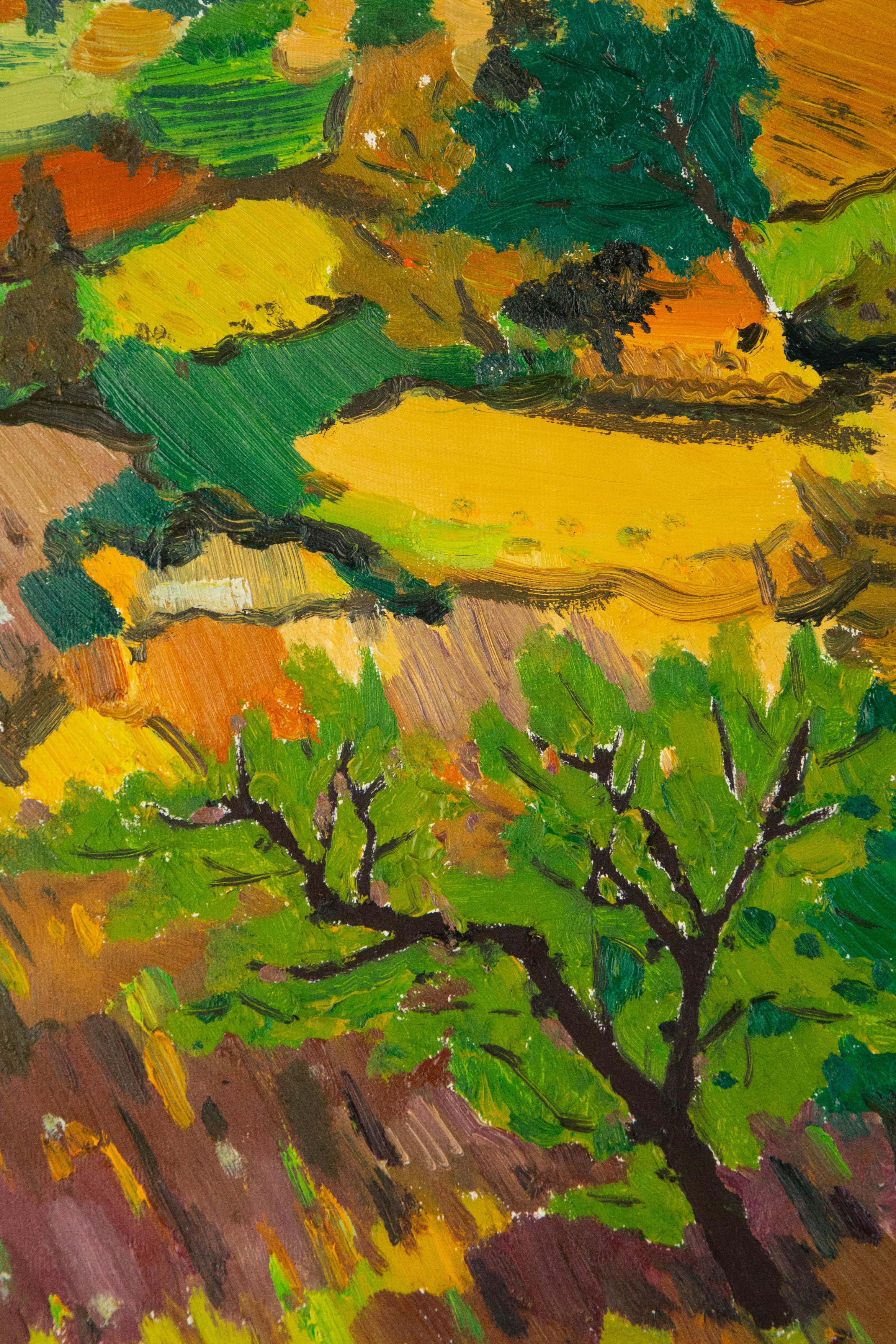Xiaowen Zhang Landschaft Original Öl auf Leinwand 