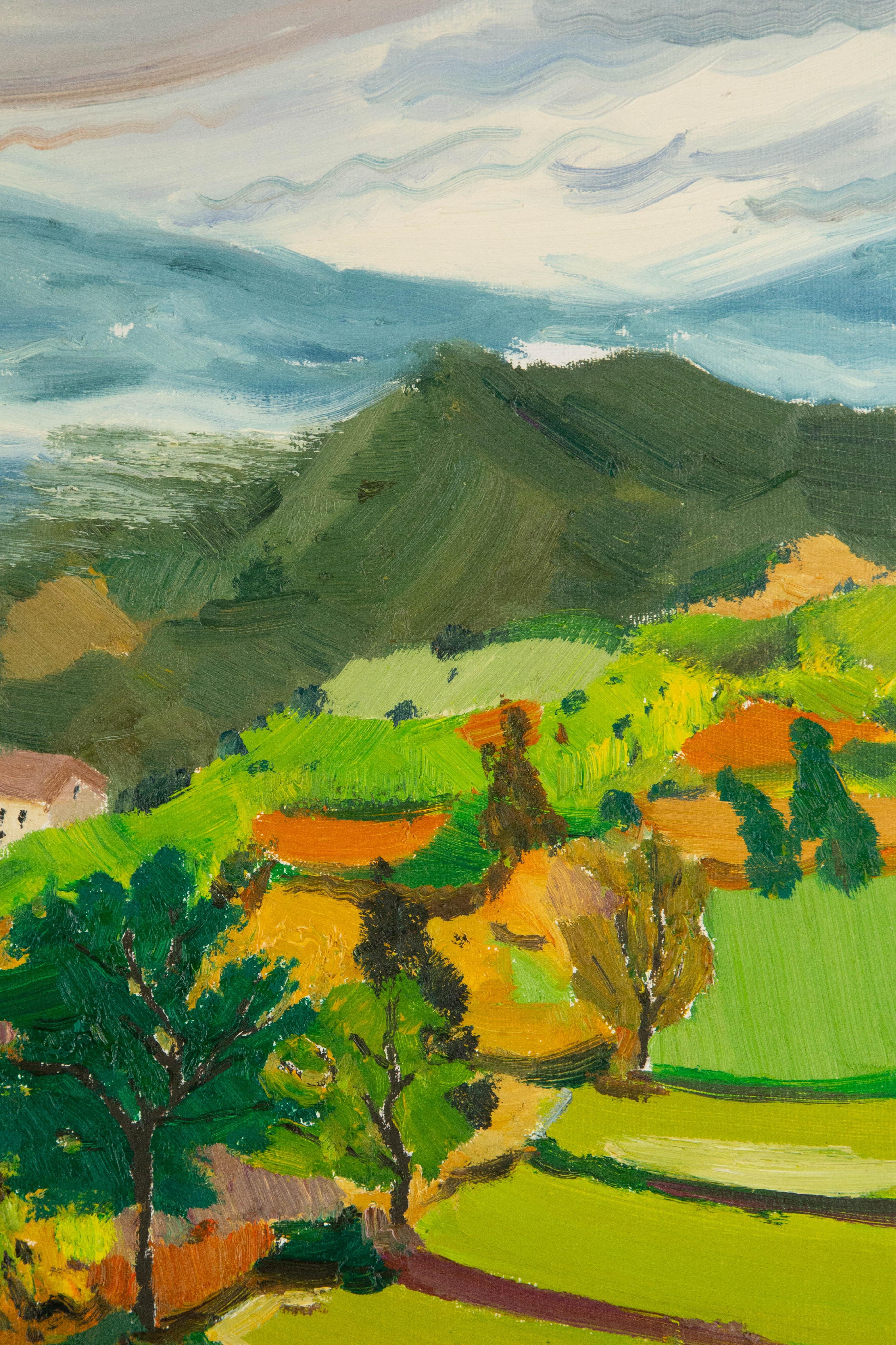 Xiaowen Zhang Landschaft Original Öl auf Leinwand 
