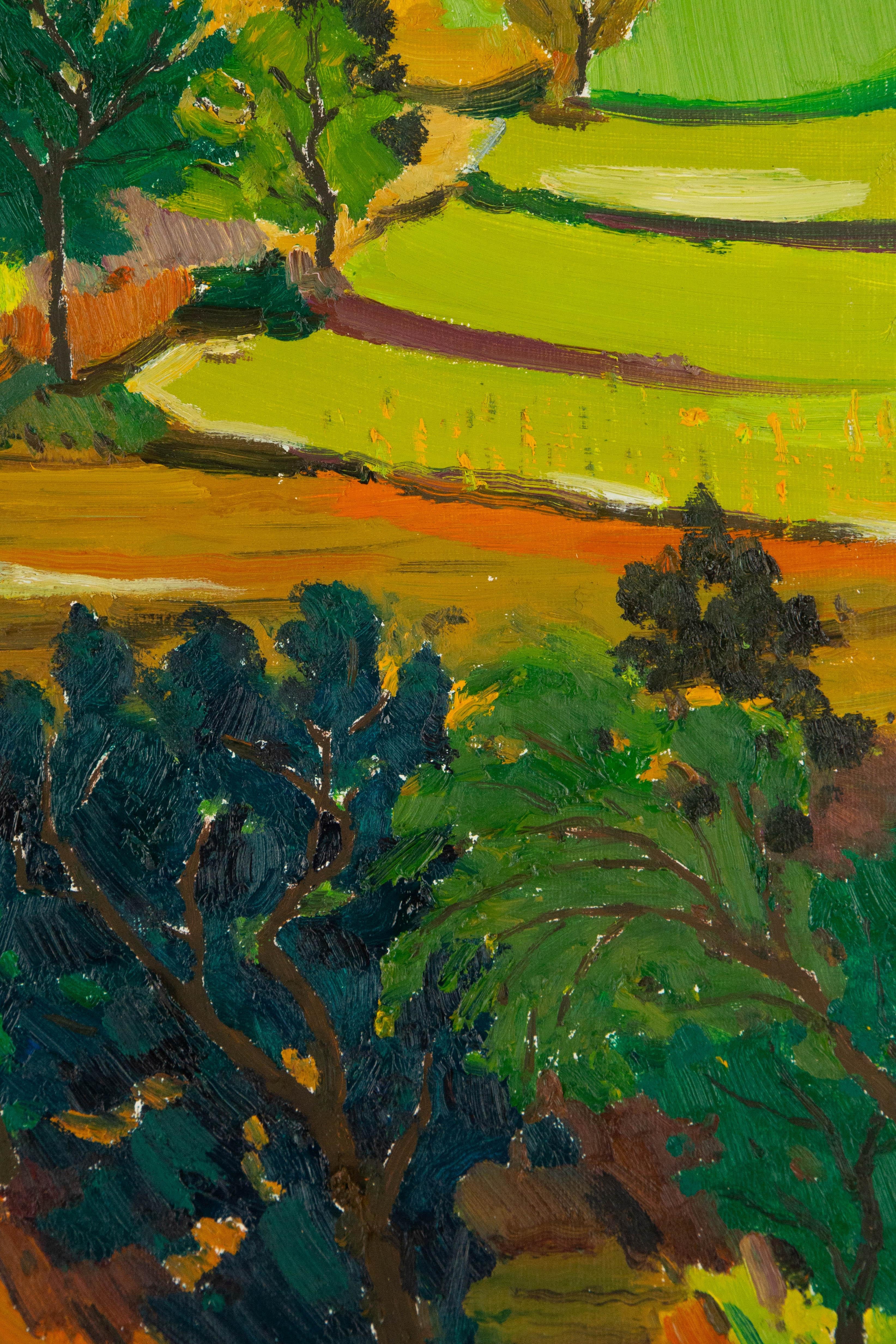 Xiaowen Zhang Landschaft Original Öl auf Leinwand 