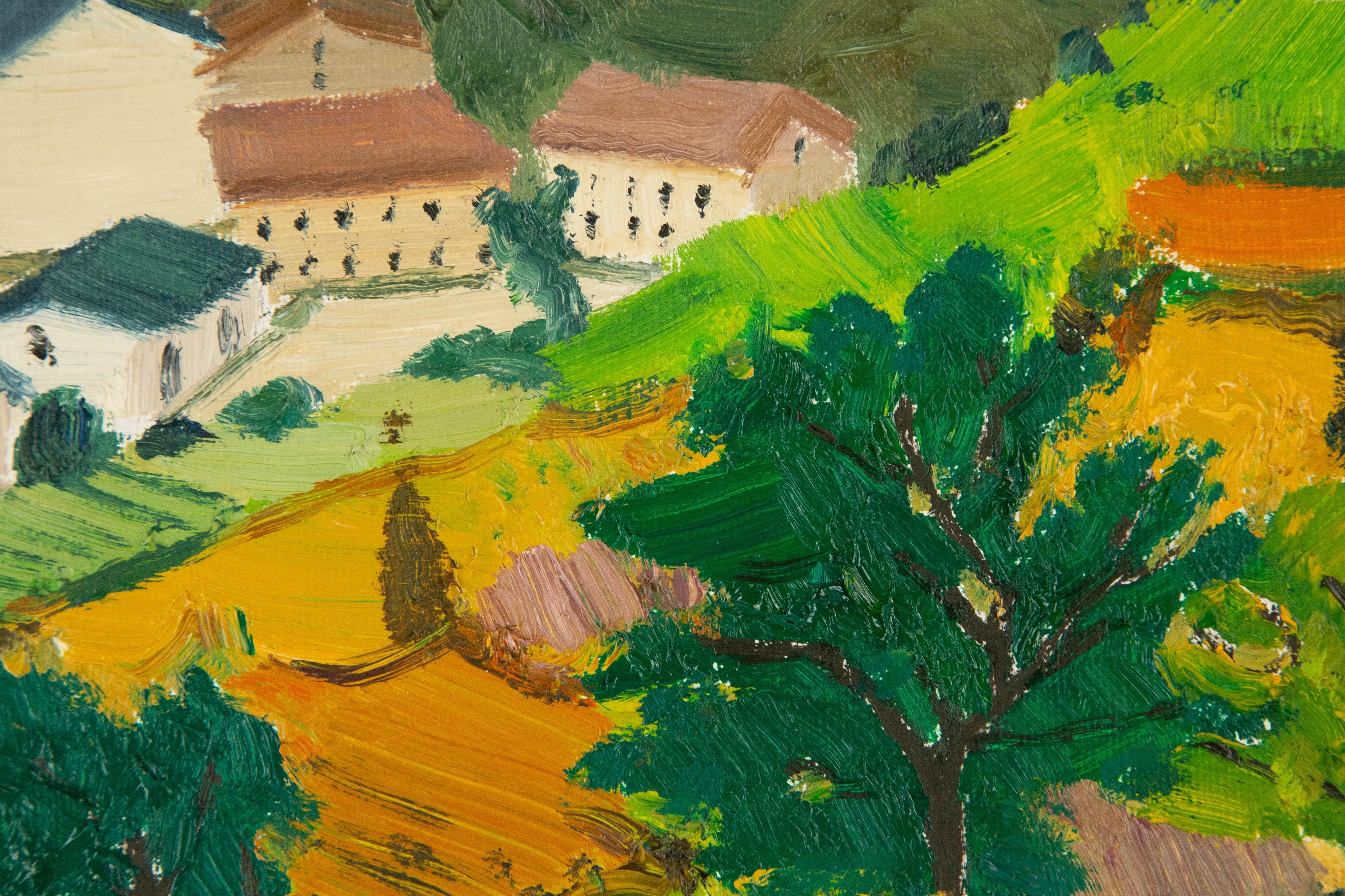 Xiaowen Zhang Landschaft Original Öl auf Leinwand 