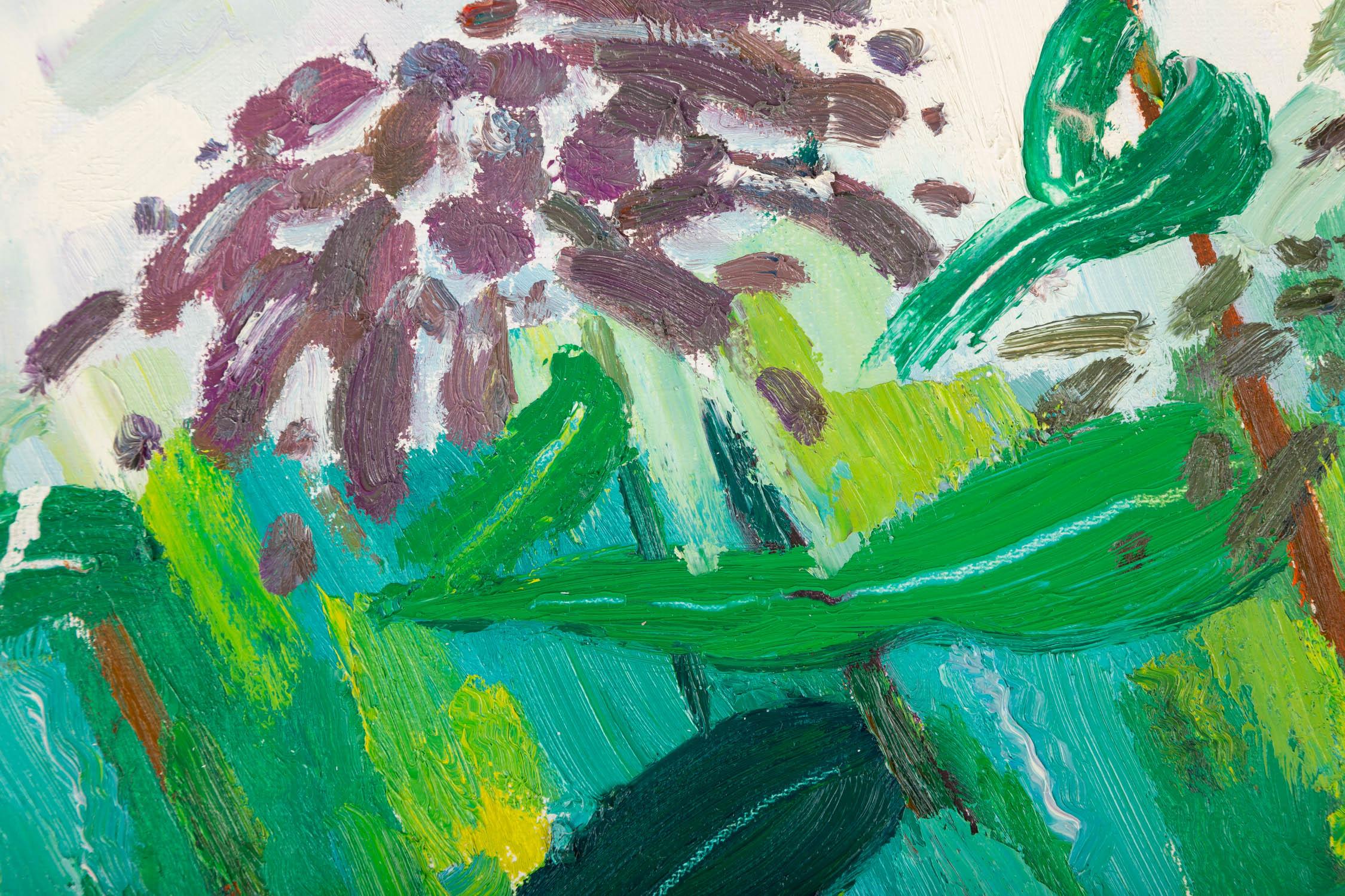 Xiaowen Zhang Landscape Original Oil On Canvas 