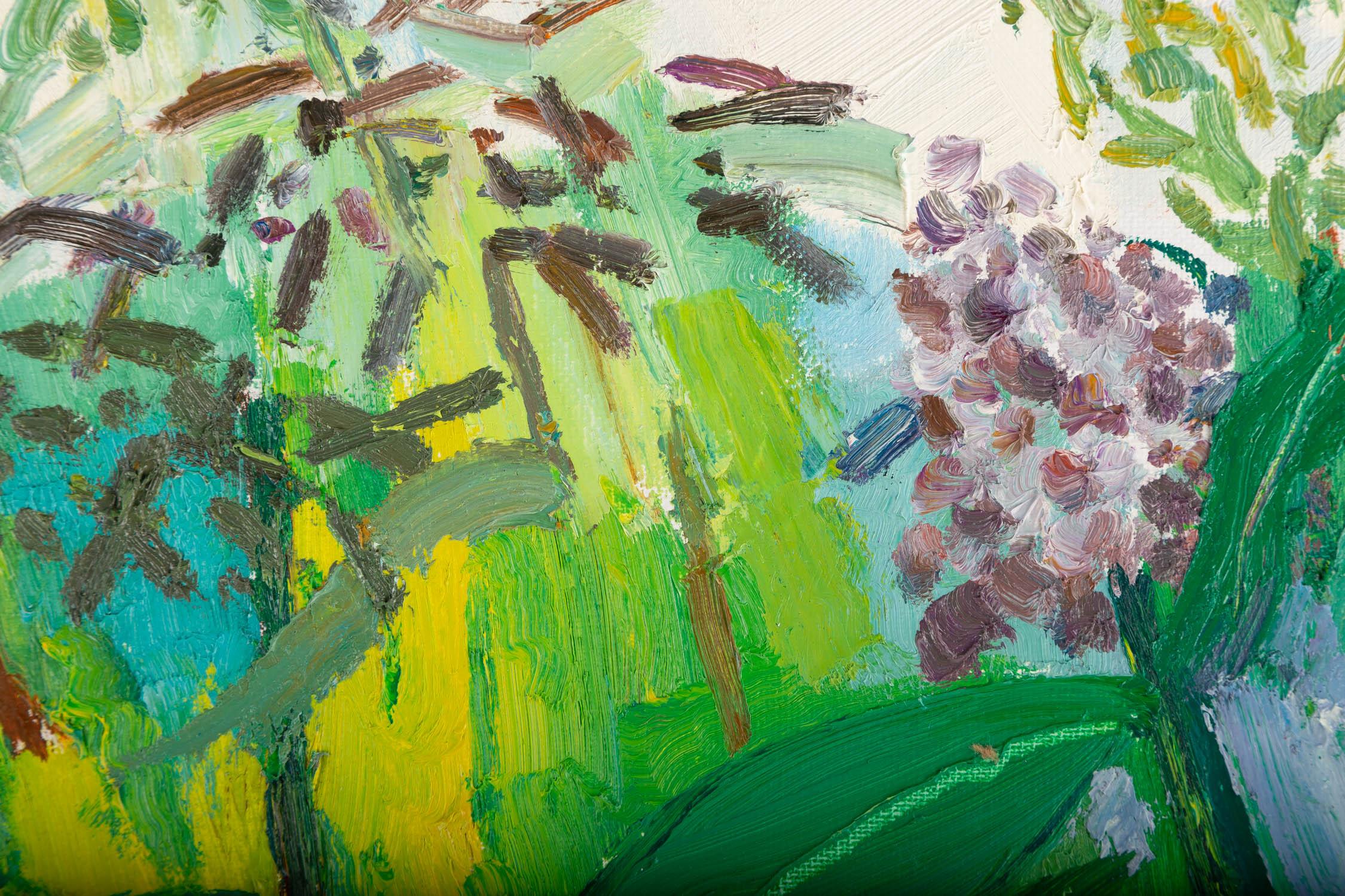 Xiaowen Zhang Landscape Original Oil On Canvas 