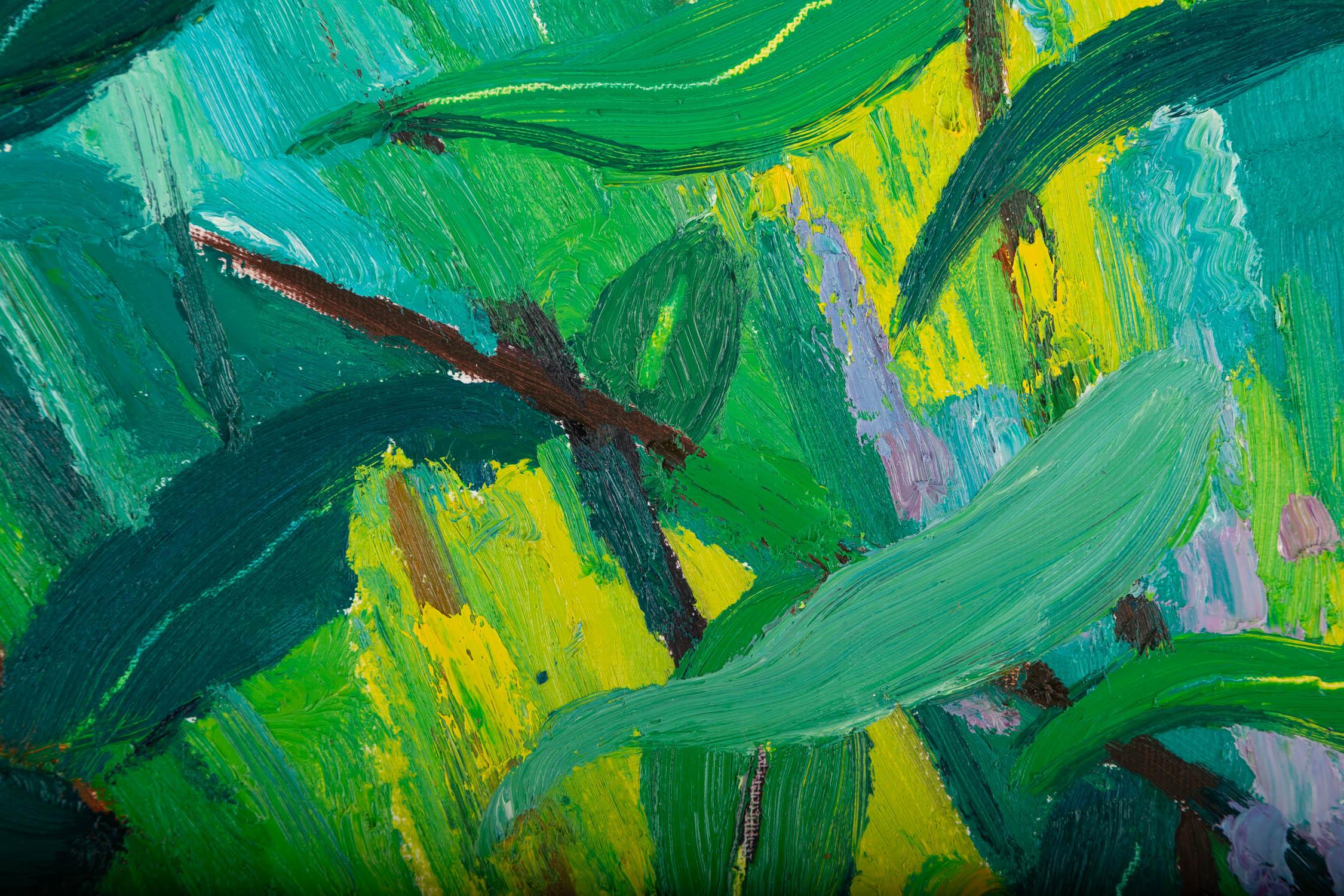 Xiaowen Zhang Landscape Original Oil On Canvas 