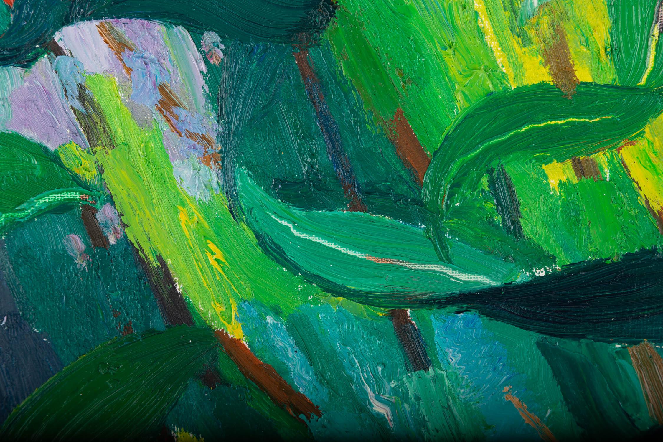 Xiaowen Zhang Landscape Original Oil On Canvas 