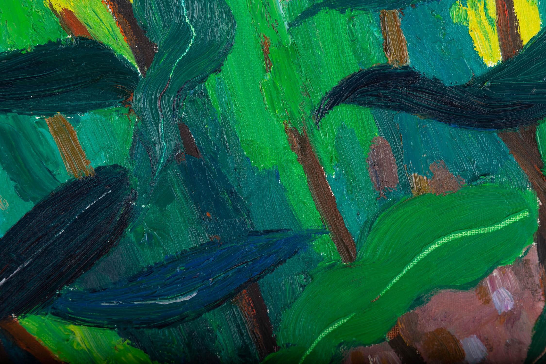 Xiaowen Zhang Landscape Original Oil On Canvas 