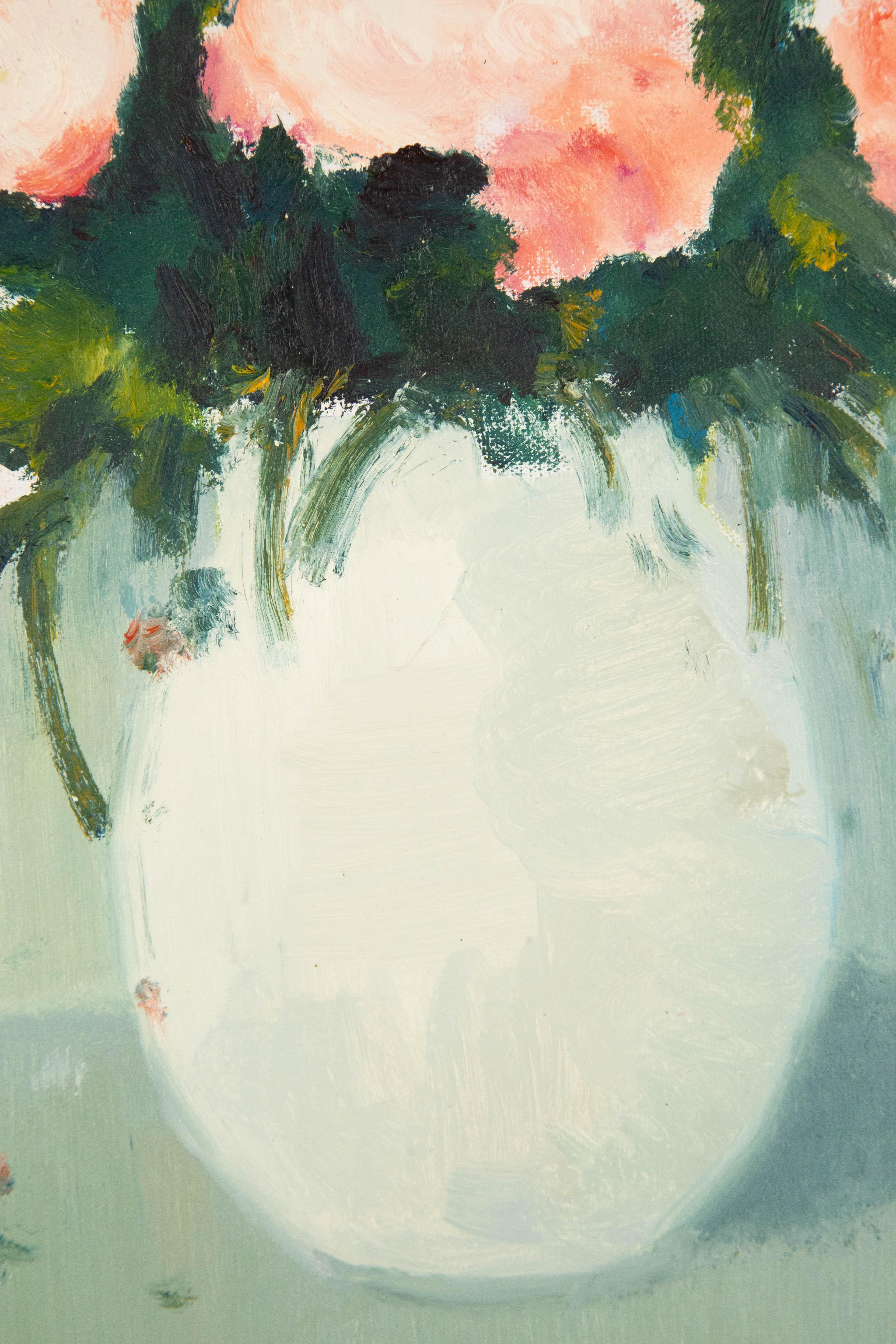 Xiaowen Zhang Stillleben Original Ölgemälde auf Leinwand „Rose Bouquet“ im Angebot 6