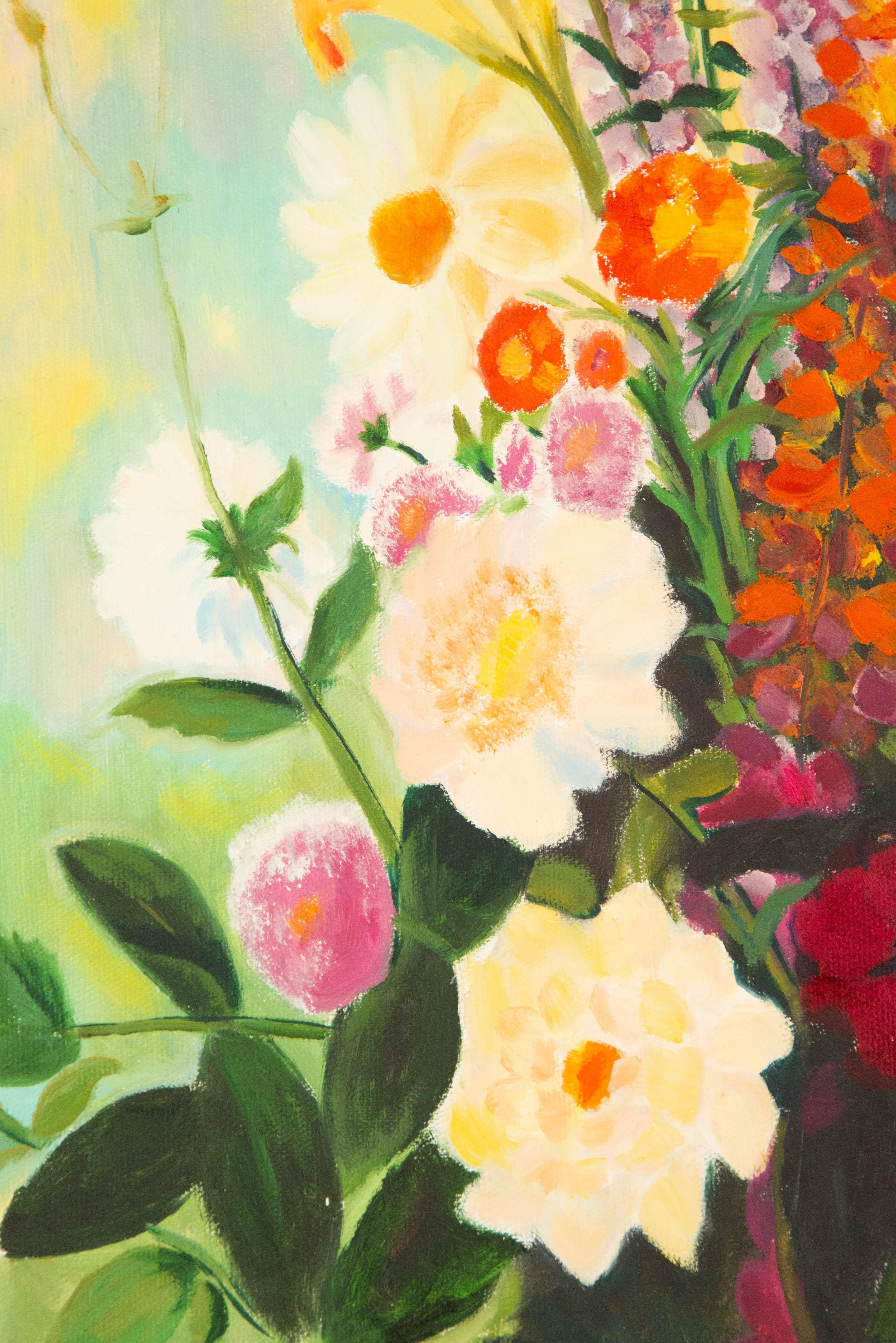 Xiaoxia Yang, geblümtes Original Ölgemälde auf Leinwand „Blumenblütenblütenblüten“ im Angebot 2