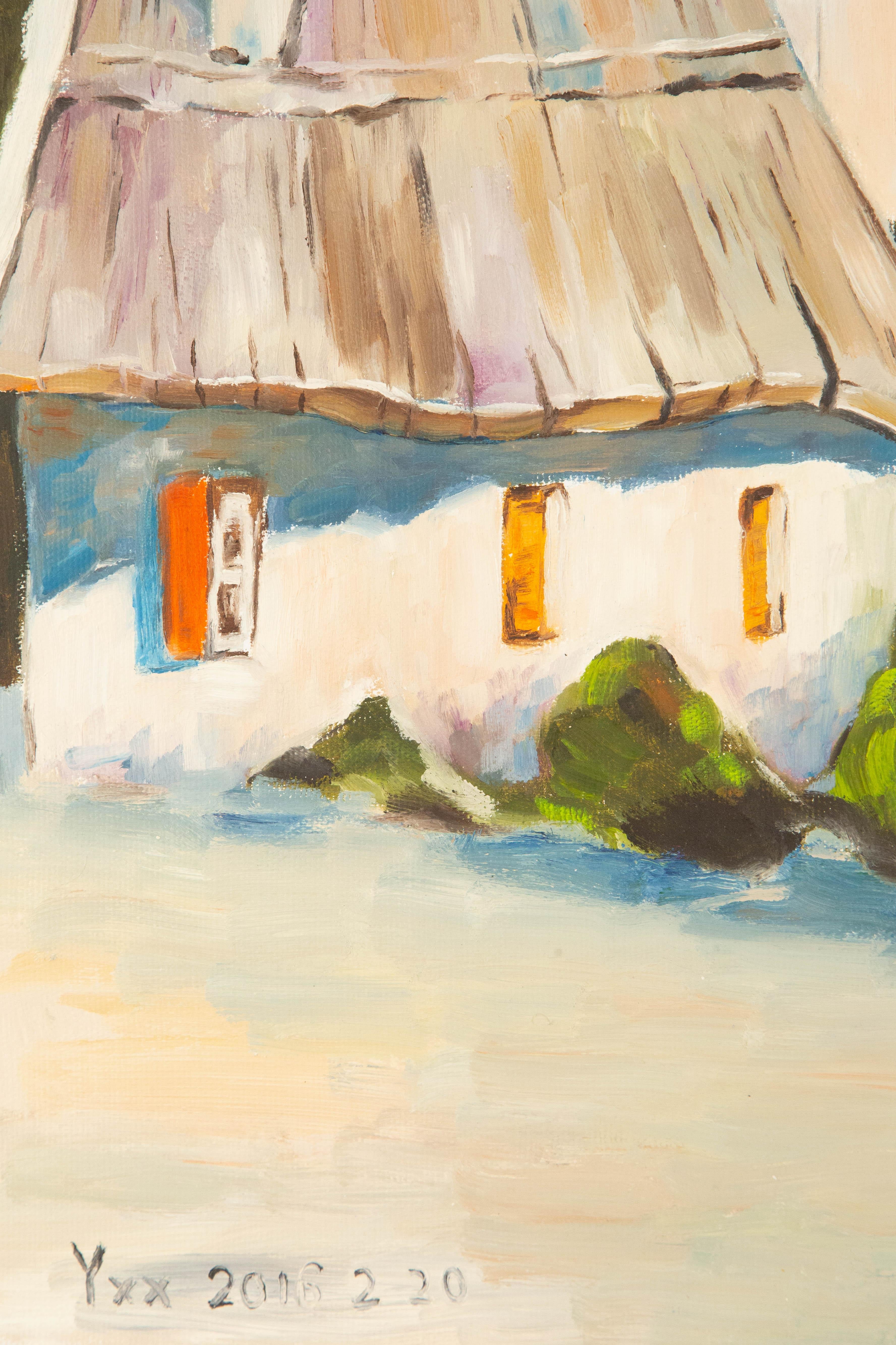 Xiaoxia Yang Paesaggio originale Olio su tela 