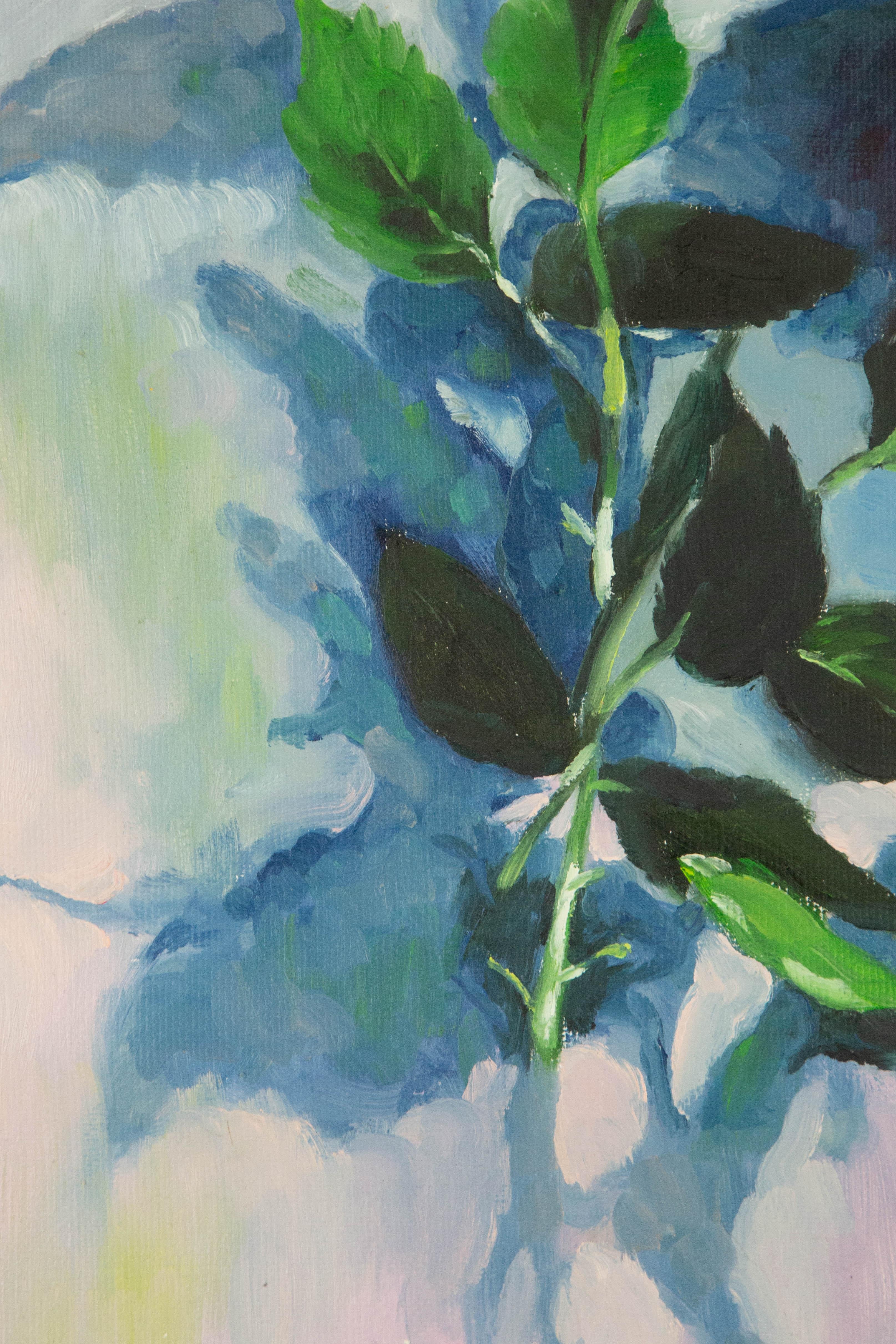Xiaoxia Yang Huile florale originale sur toile 