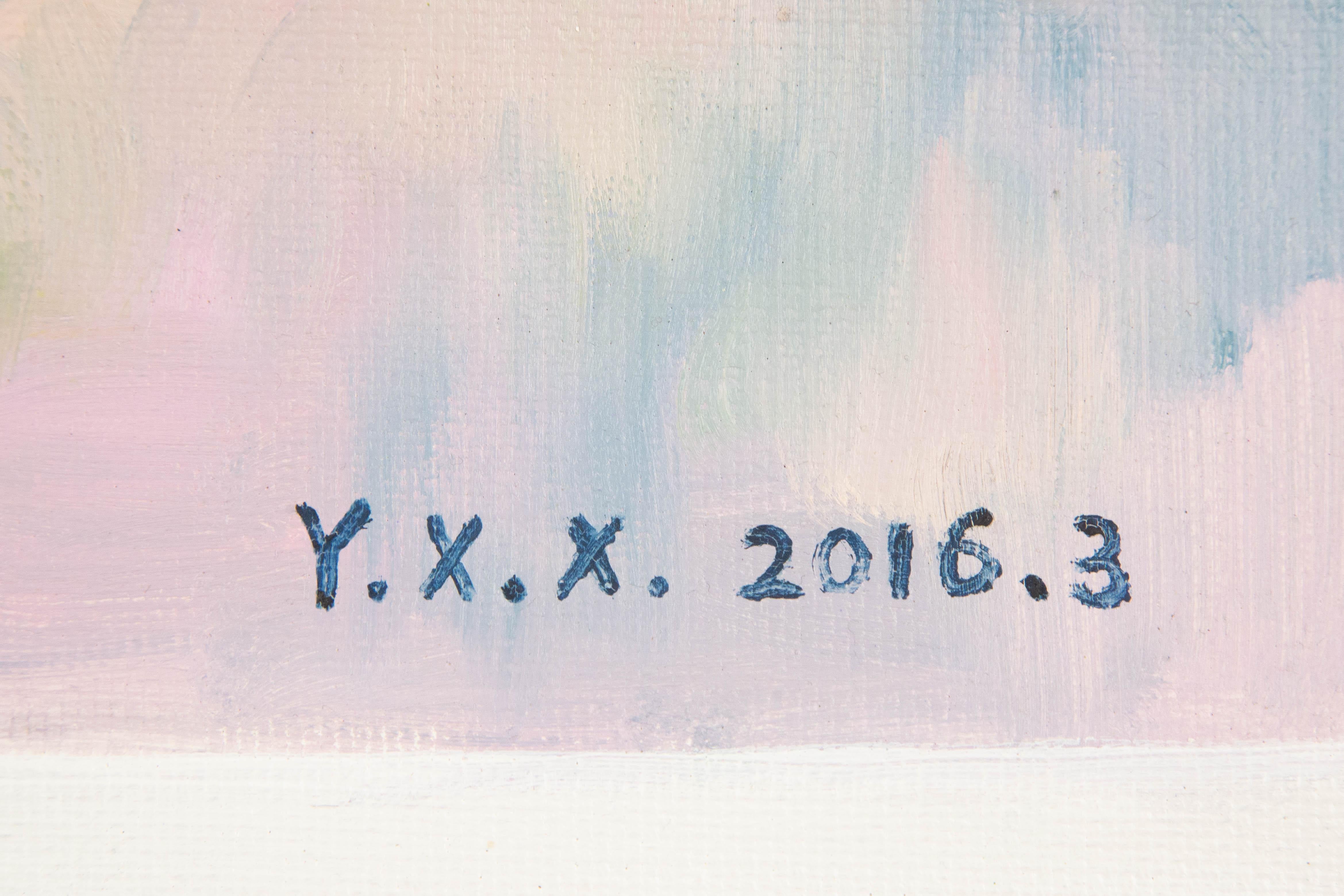 Xiaoxia Yang Huile florale originale sur toile 