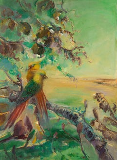 XiaoYan Sun Óleo sobre lienzo original contemporáneo "Otoño temprano"