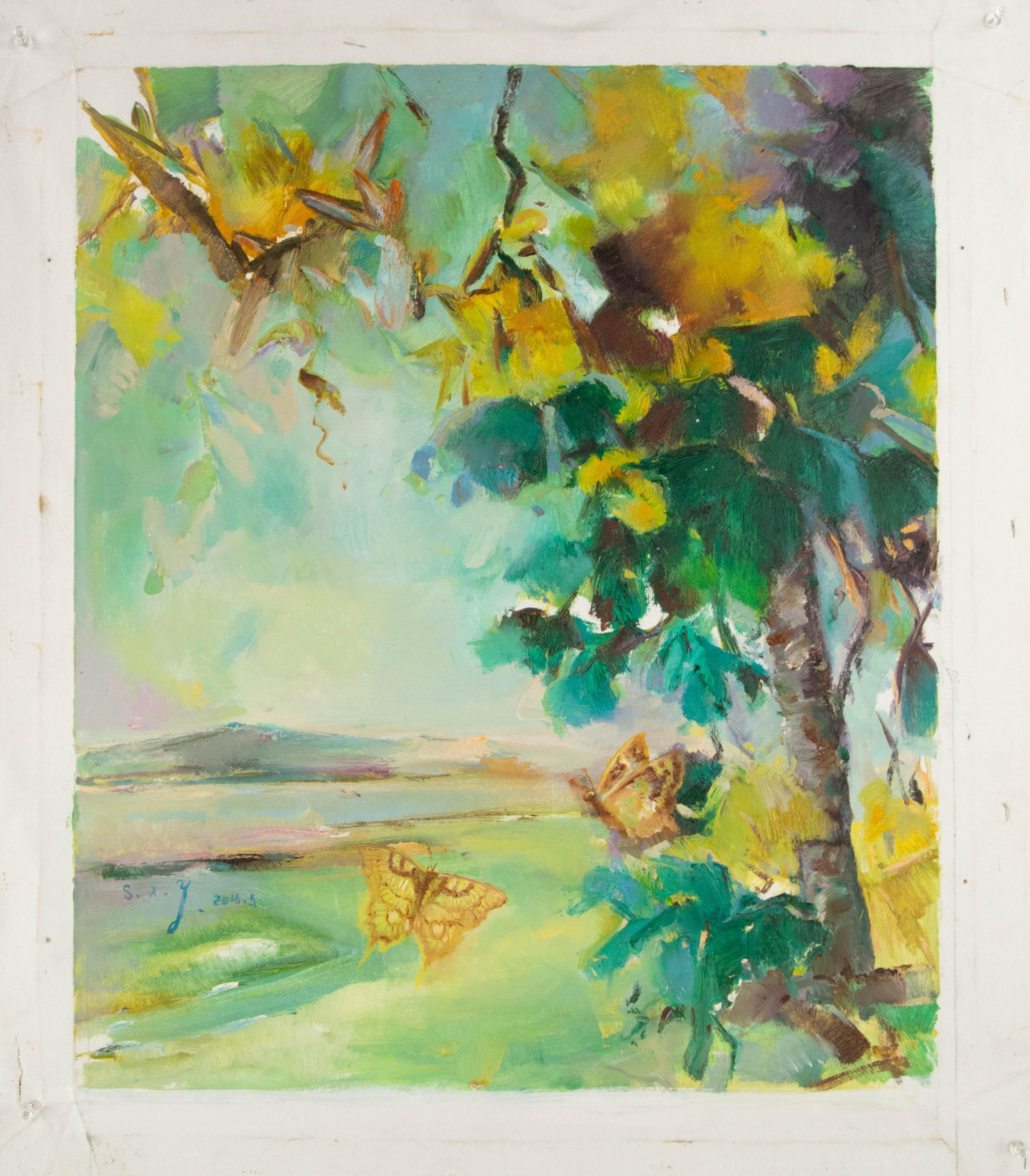 Xiaoyan Sun Olio originale su tela 