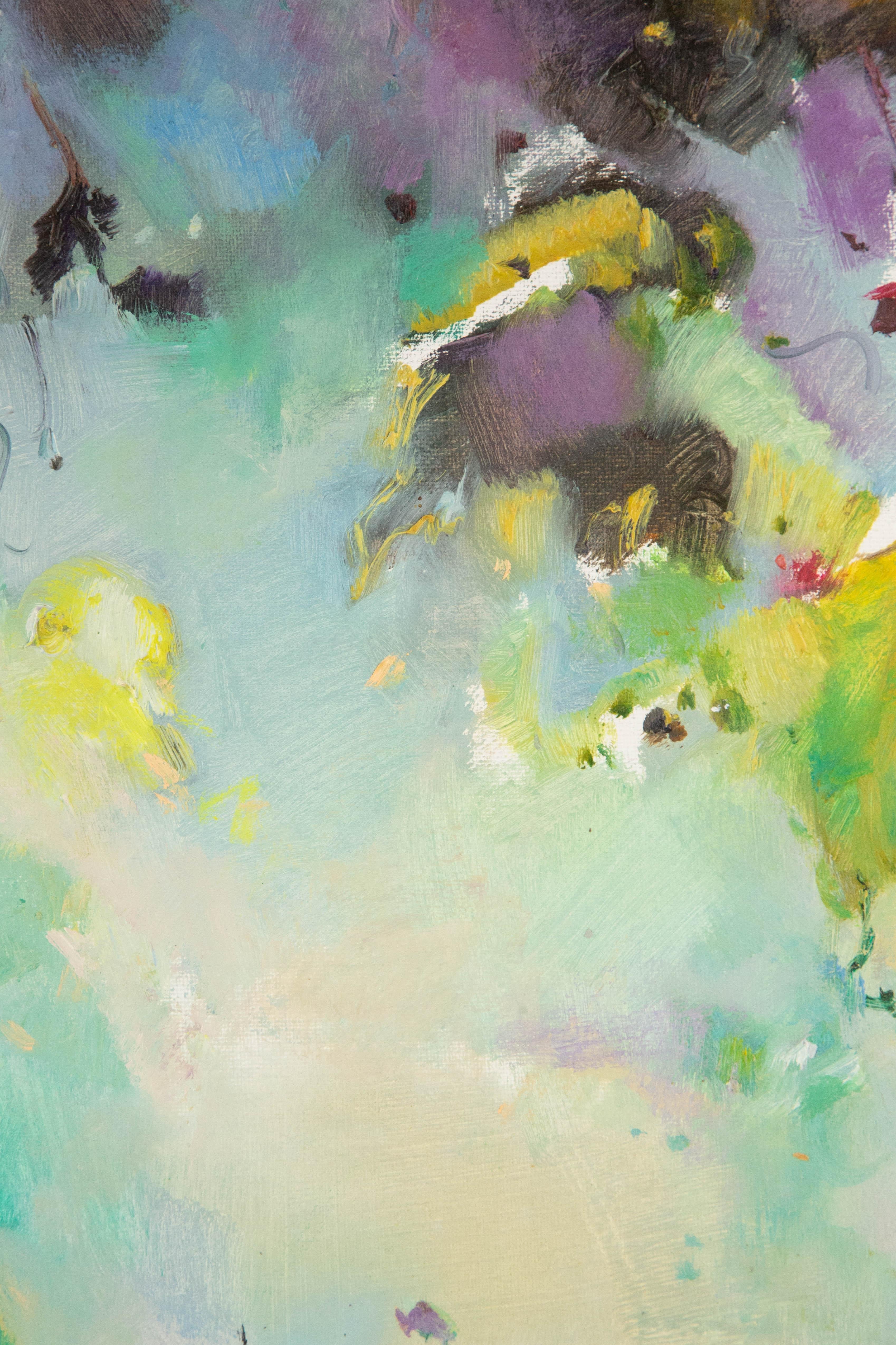 Xiaoyan Sun Floral Original Ölgemälde auf Leinwand „Schmetterlingstal I“ im Angebot 3