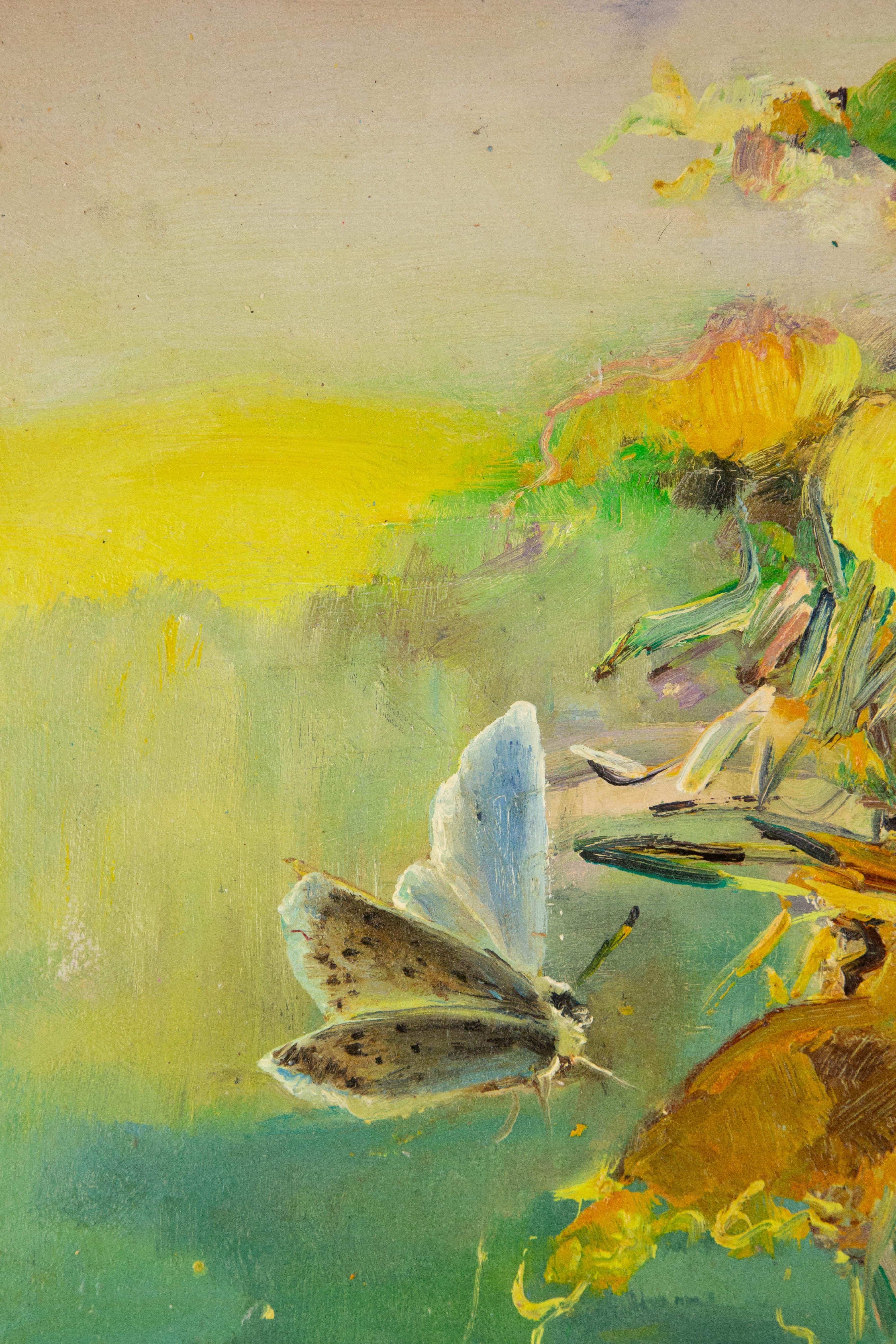 Xiaoyan Sonnenblumen Original Ölgemälde auf Leinwand „Sommer Fantasie Serie IV“ – Painting von Xiaoyan Sun