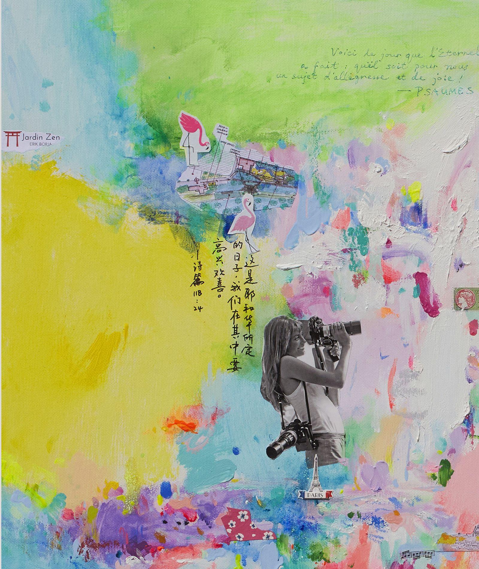 Días increíbles, Pintura, Acrílico sobre lienzo - Painting de Xiaoyang Galas