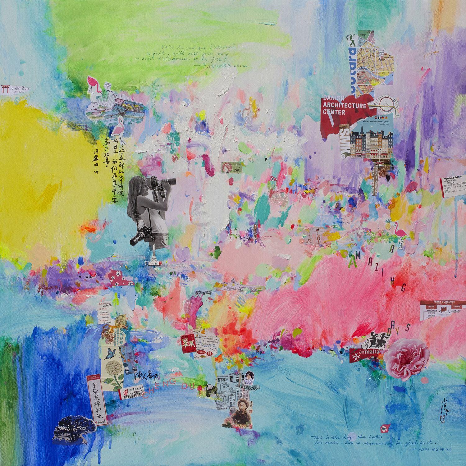 Abstract Painting de Xiaoyang Galas - Días increíbles, Pintura, Acrílico sobre lienzo
