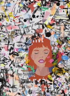 La priÃ¨re sous le soleil, Painting, Acrylic on Canvas