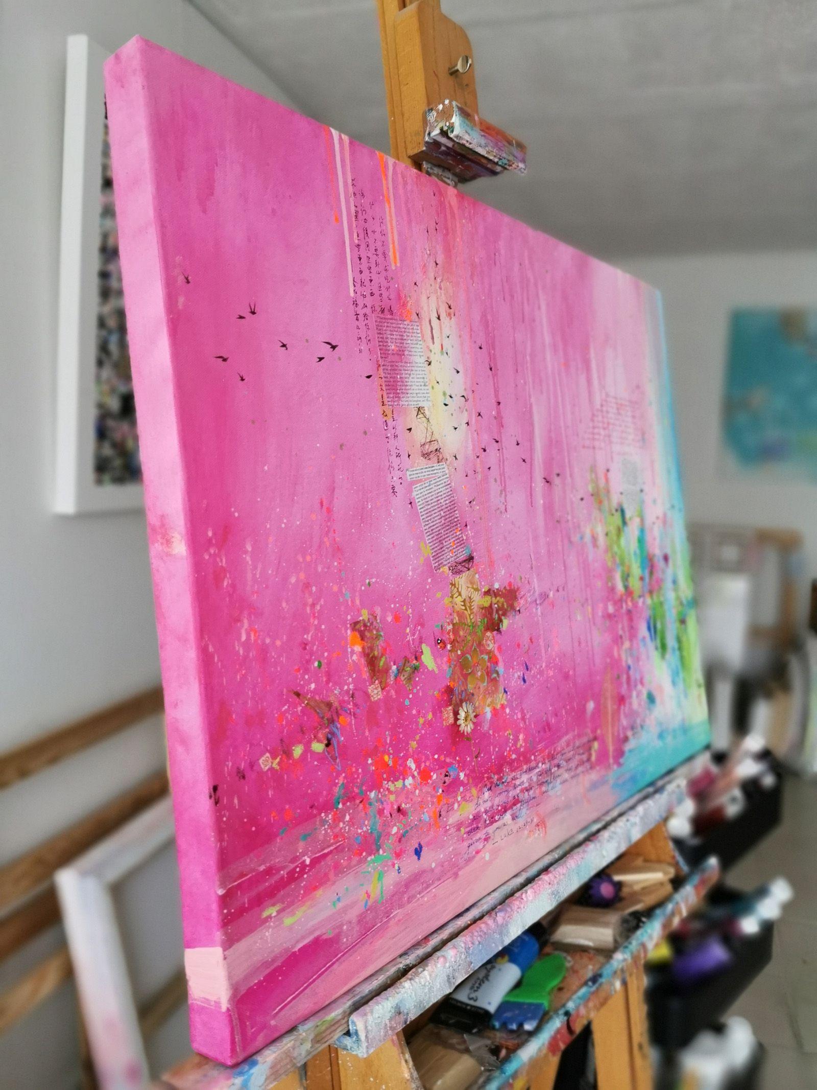 La vida es preciosa X, Pintura, Acrílico sobre lienzo - Painting de Xiaoyang Galas