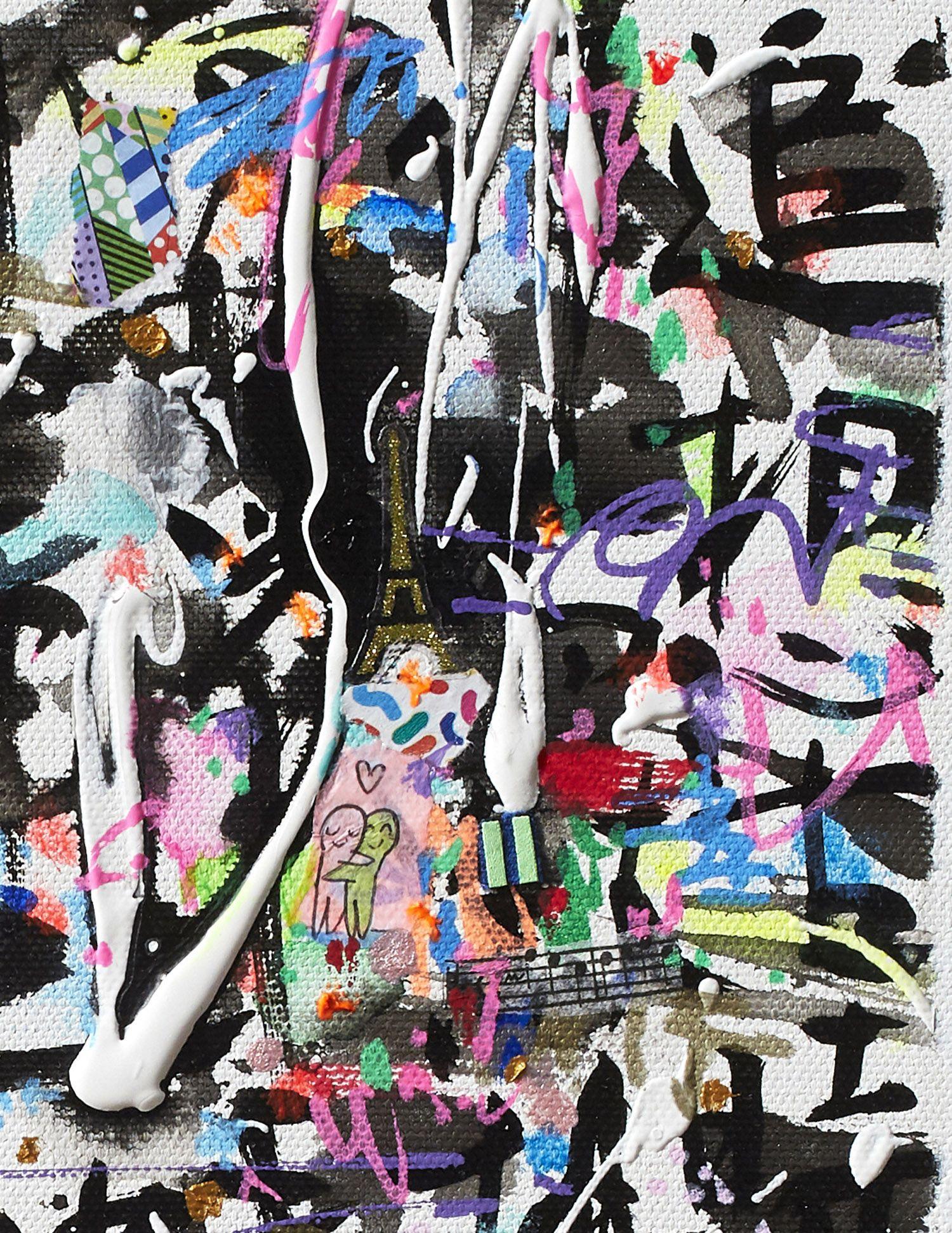 Preghiere come coriandoli, Pittura, Acrilico su tela - Painting di Xiaoyang Galas