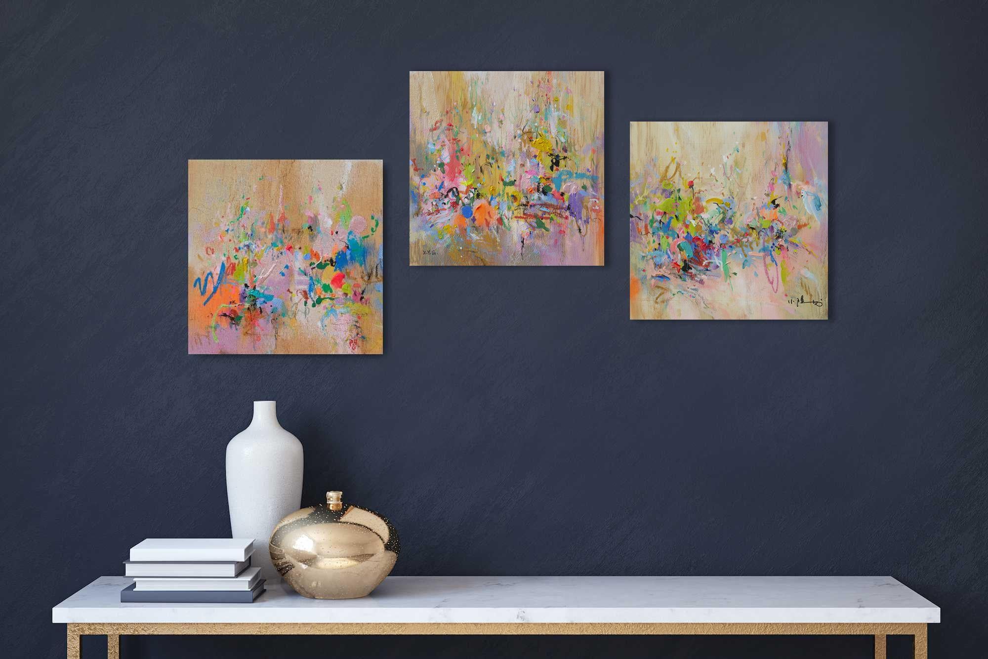 Hablar contigo en el bosque, Pintura, Acrílico sobre panel de madera en venta 3