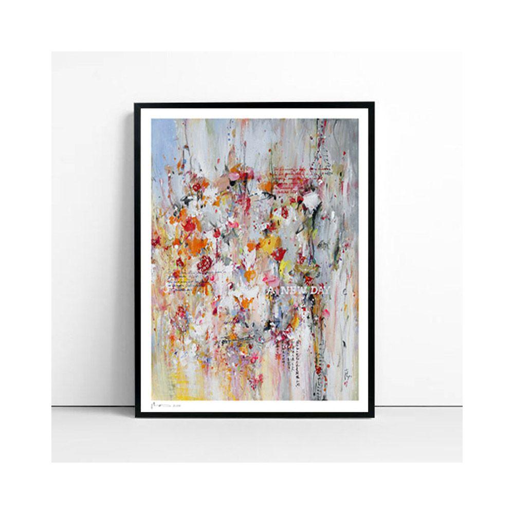 A new day - Fine art giclÃCe print, Digital on Watercolor Paper - Abstract Print by Xiaoyang Galas