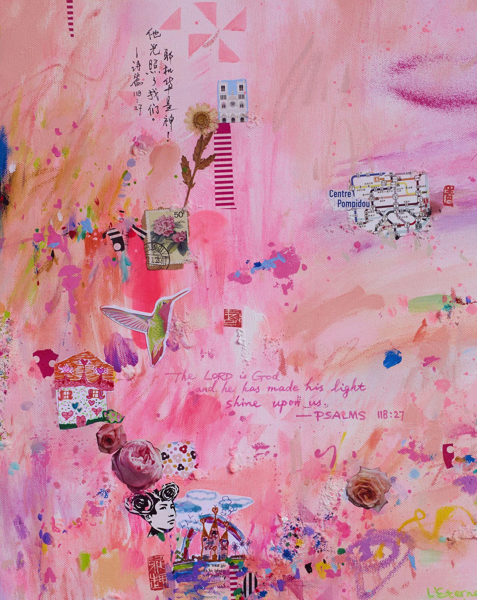 Amazind day with you - Impresión giclÃCe Fine art, Digital sobre papel - Print de Xiaoyang Galas