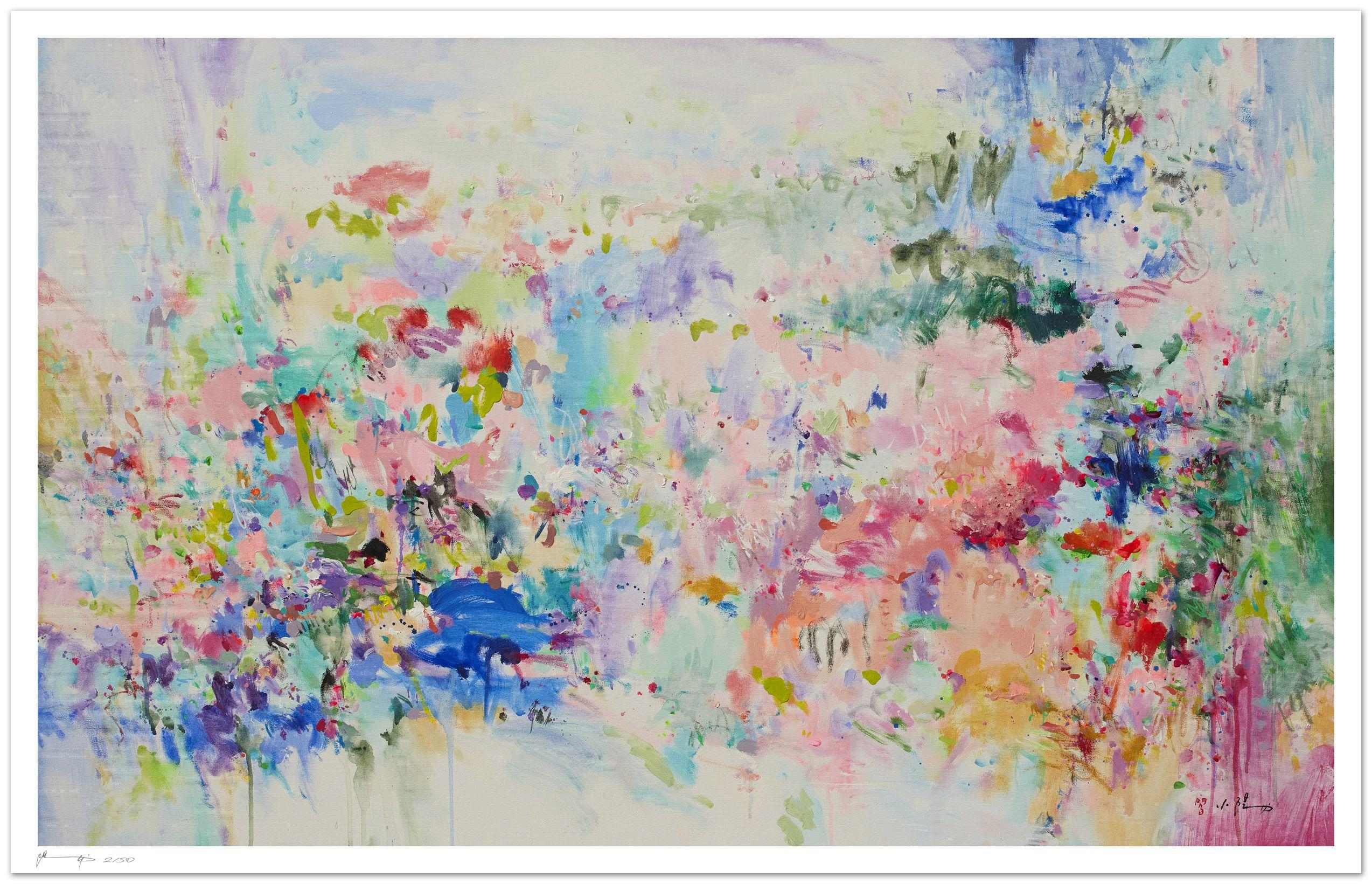 Xiaoyang Galas Abstract Print - Amazind day with you - Fine art giclÃCe print, Digital on Paper