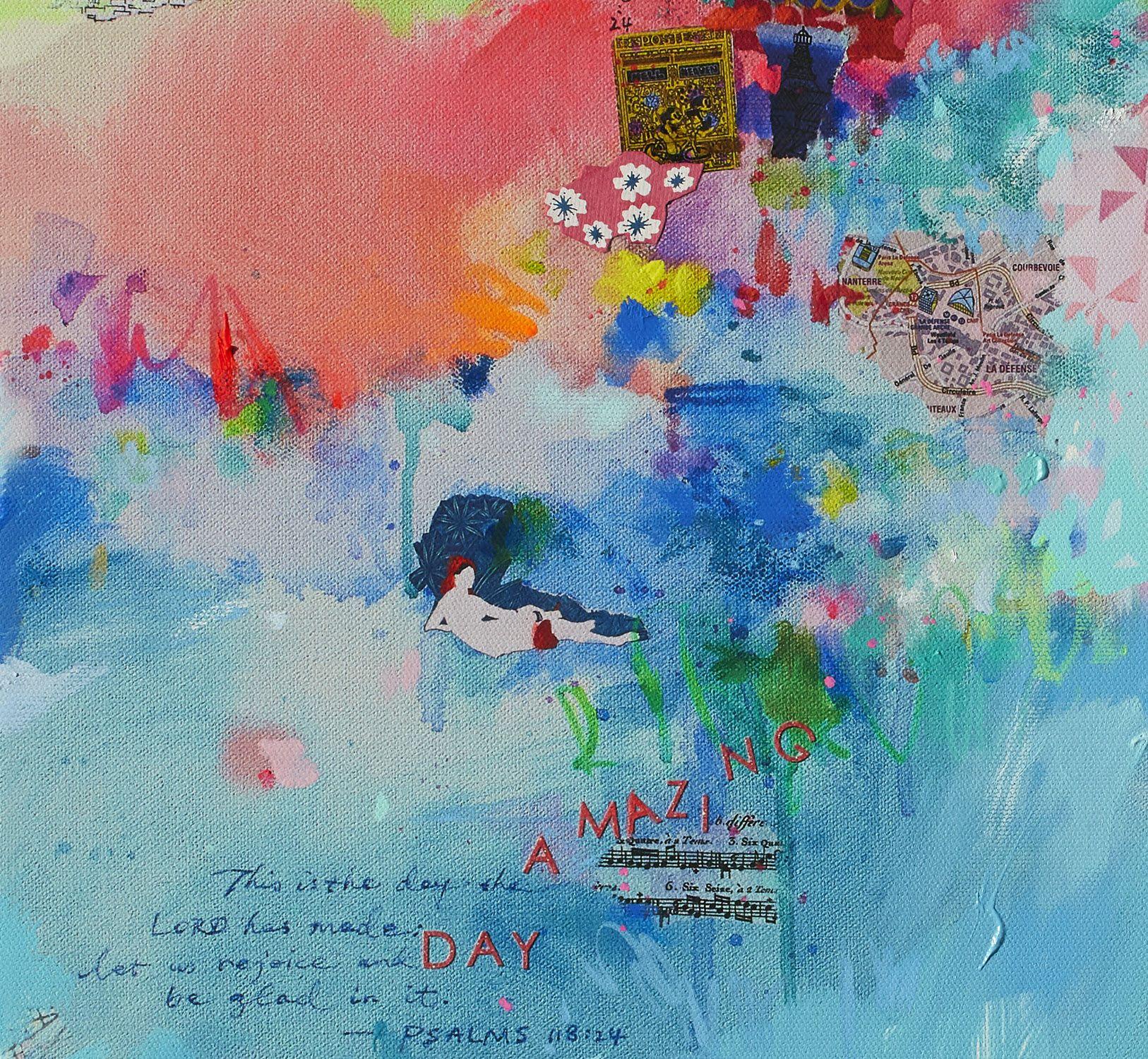 Amazing day in Paris II - GiclÃCe print on paper, Digital on Paper - Print by Xiaoyang Galas