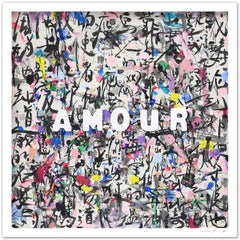 AMOUR - Fine art giclÃCe print, Digital on Watercolor Paper