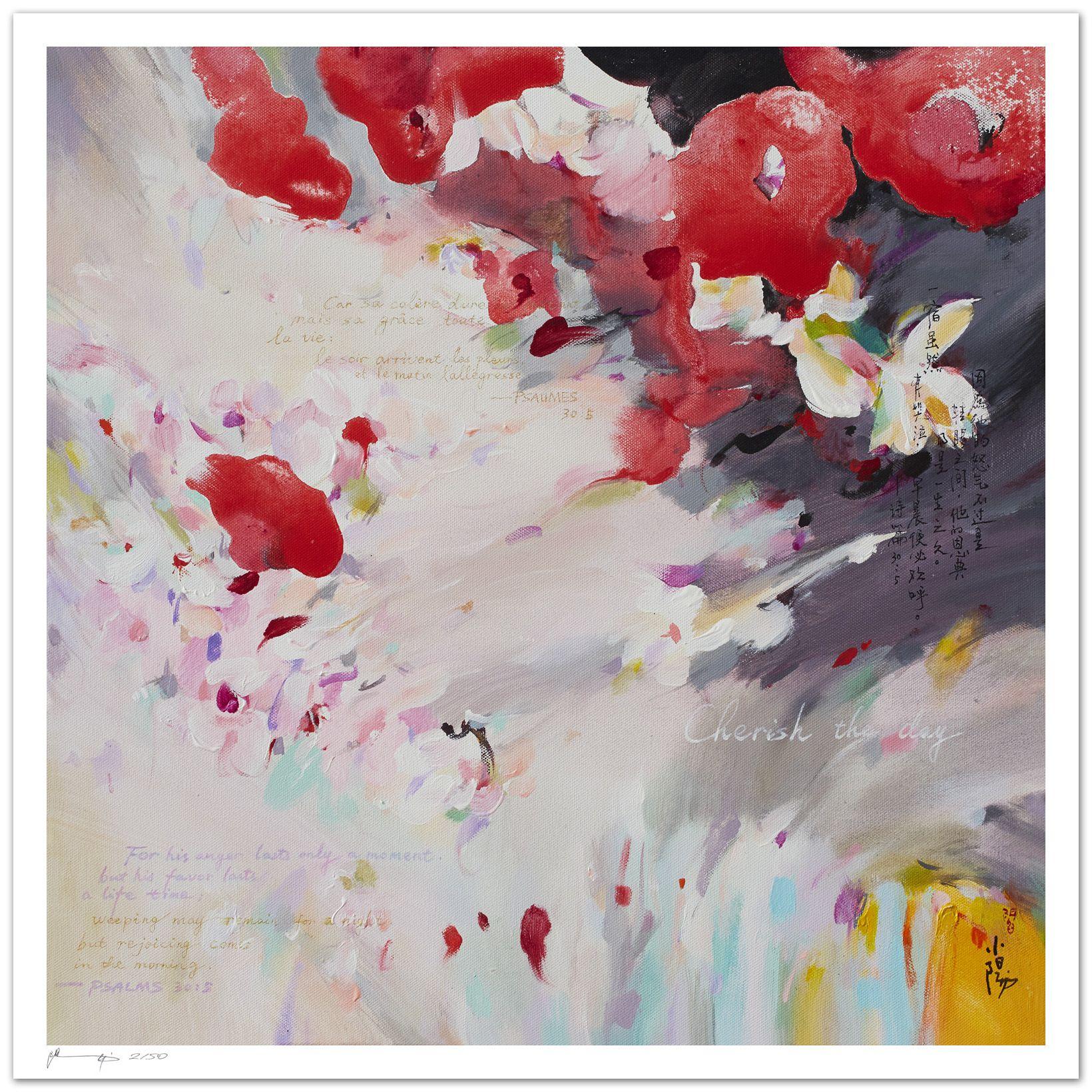 Xiaoyang Galas Abstract Print - Cherish the day - Fine art giclÃ©e print, Digital on Paper