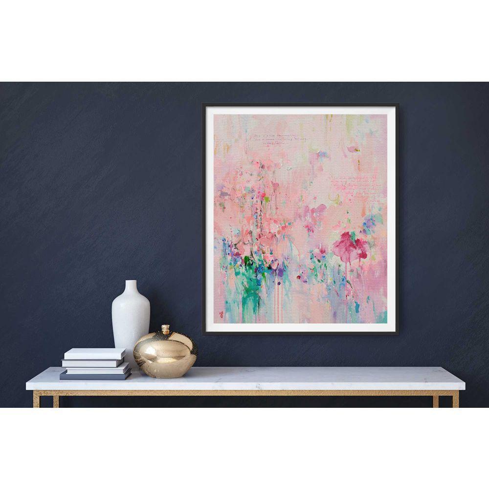 Feeling L - Fine art giclÃCe print, Digital on Watercolor Paper - Abstract Print by Xiaoyang Galas