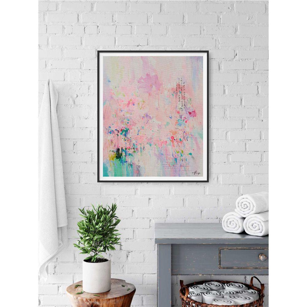 Feeling R - Fine art giclÃCe print, Digital on Watercolor Paper - Abstract Print by Xiaoyang Galas