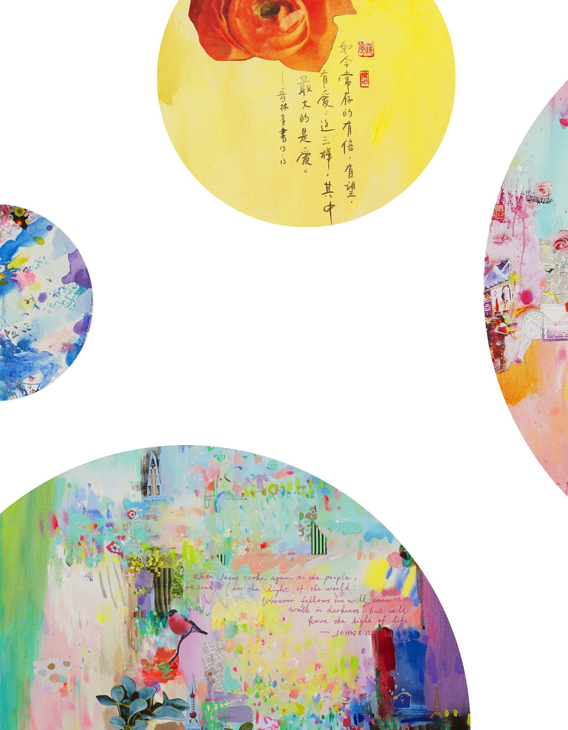 Hello world II - Fine art giclÃCe print, Digital on Paper - Gray Abstract Print by Xiaoyang Galas