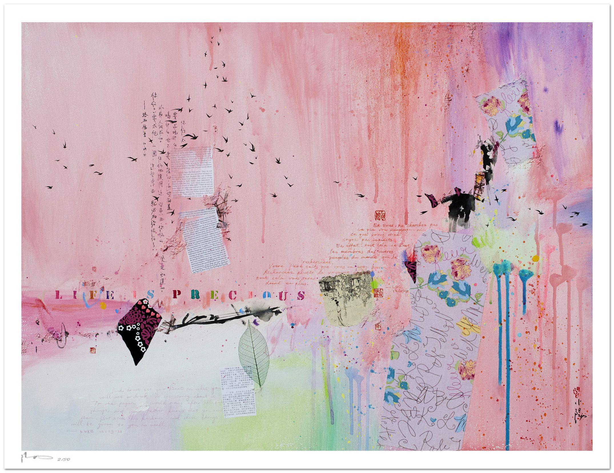 Xiaoyang Galas Abstract Print - Life is precious VIII - Fine art print, Digital on Paper