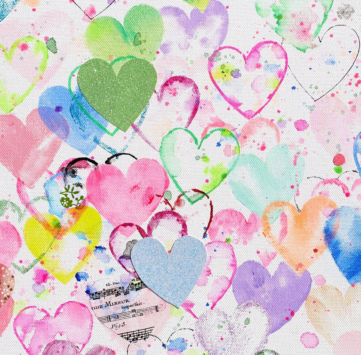 Love will save the world - Fine art giclÃCe print, Digital on Paper - Print by Xiaoyang Galas