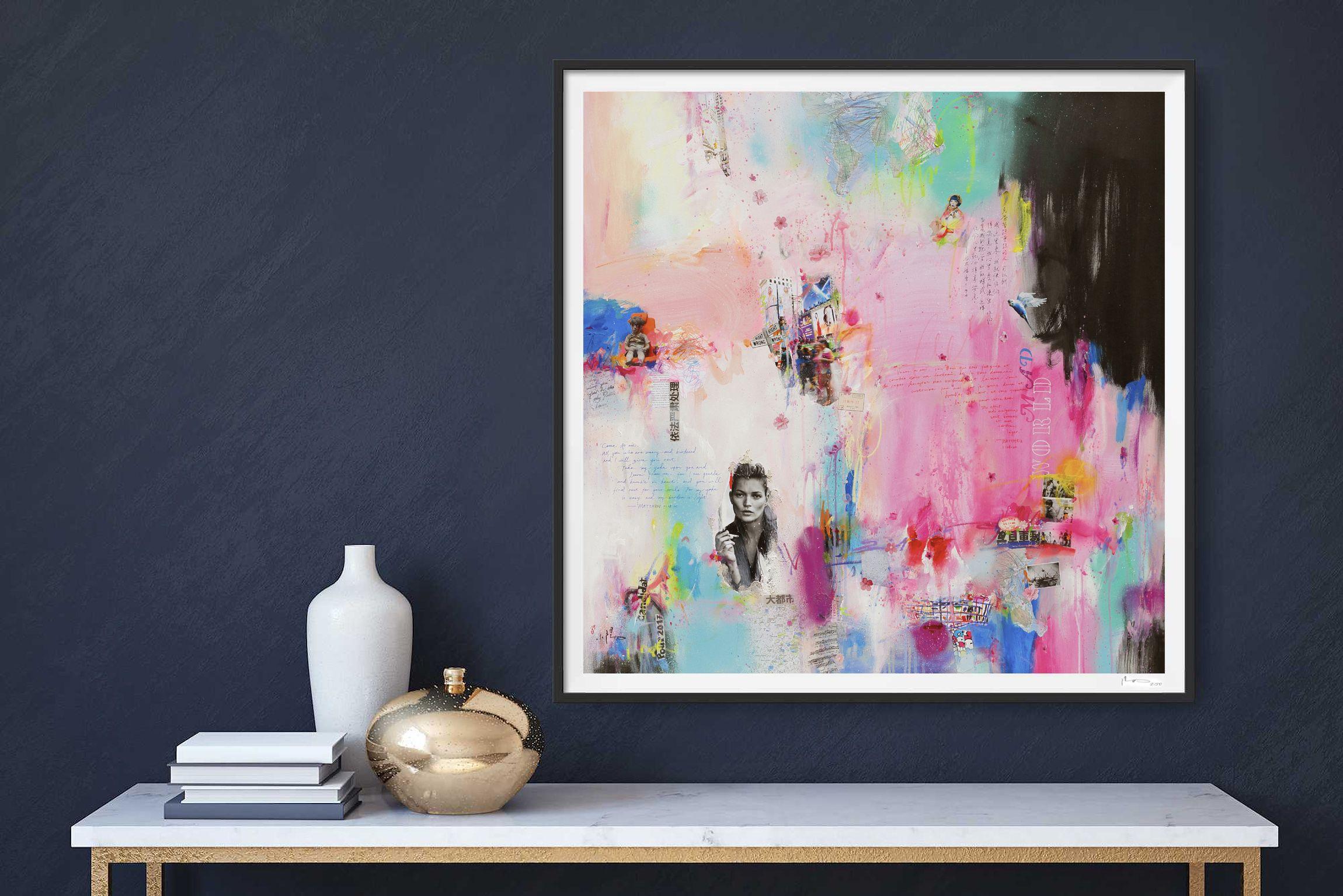 Mad world - Fine art reproduction with this premium textured fine art paper, reminiscent of traditional watercolour papers. This acid free, cold press, cotton-based archival paper reproduces colours, tones and details - and secures it for years to